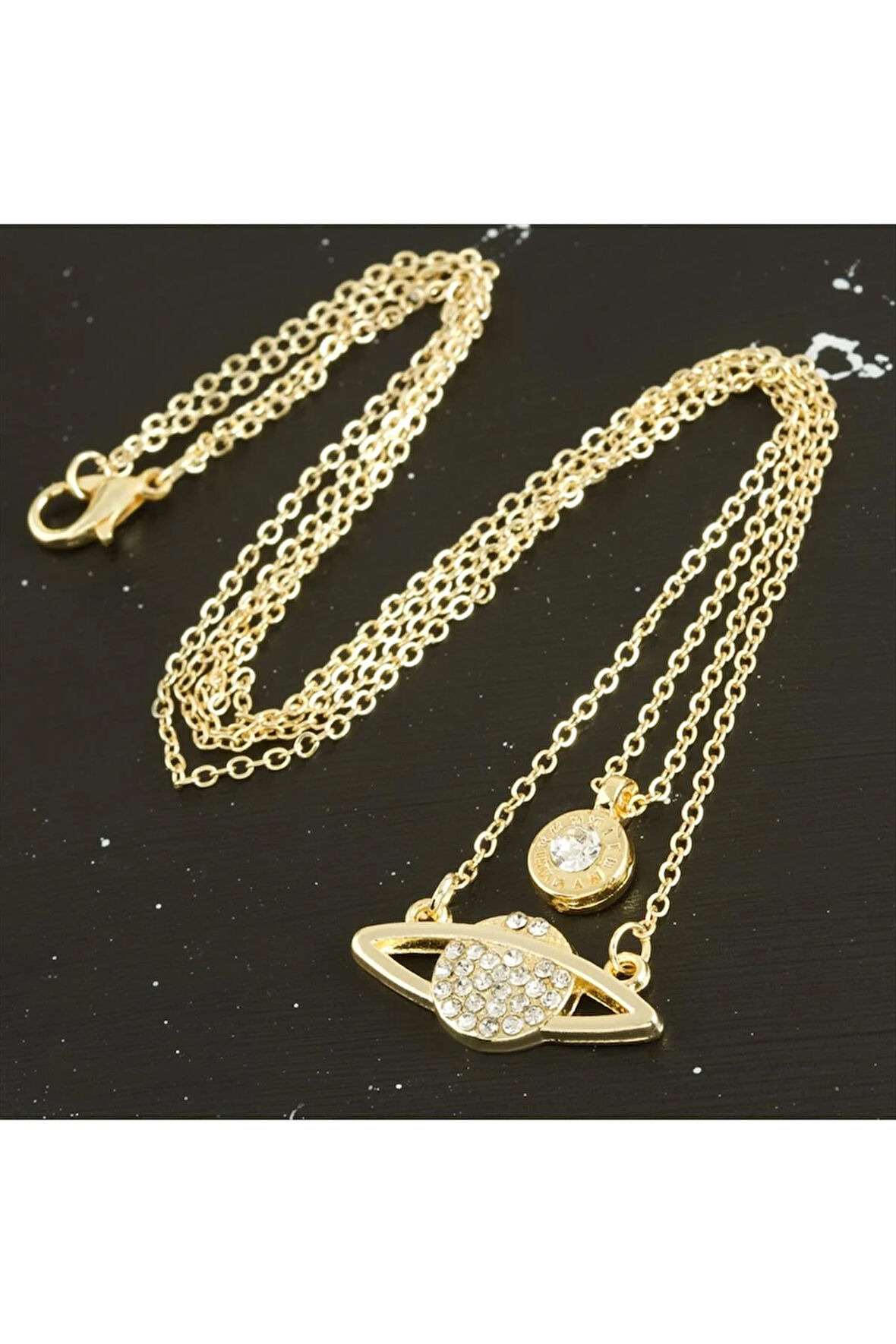 Satürn Yeni Sezon İkili Kolye