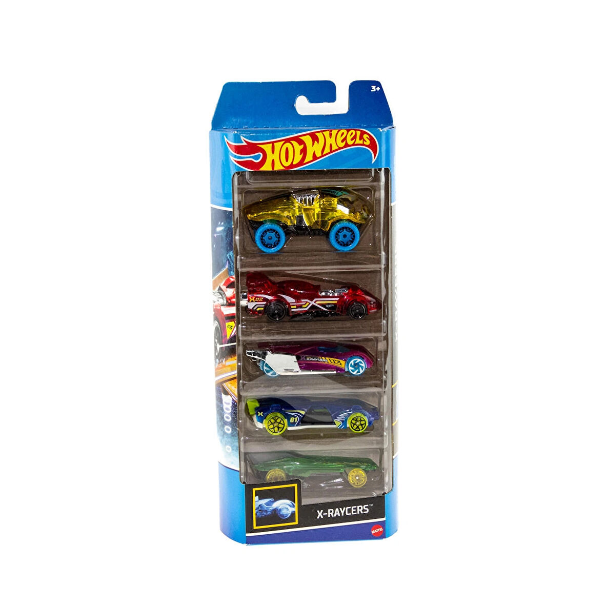 1:164 Metal Arabalar Hotwheels X-RAYCERS Beşli Set