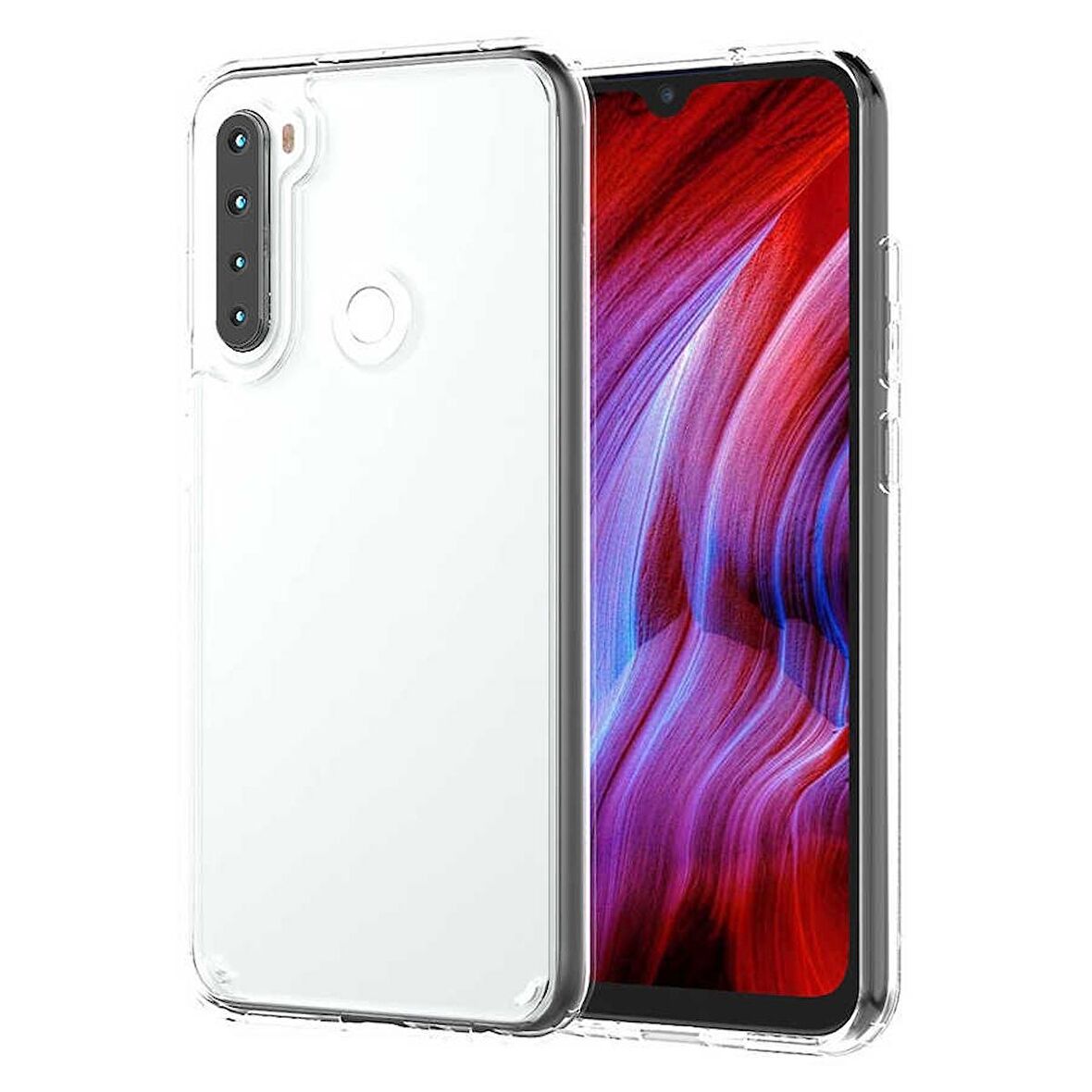 Smcase Xiaomi Redmi Note 8 Kılıf Coss Sert Hibrit Silikon 