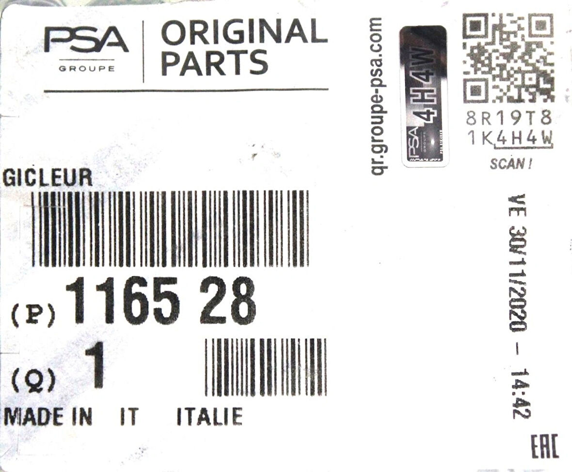 Psa 116528 Palio Albea Doblo Fiorino Ducato Punto Swift SX4 Aveo 1.3 Jtd Piston Yağlama Memesi Jeti