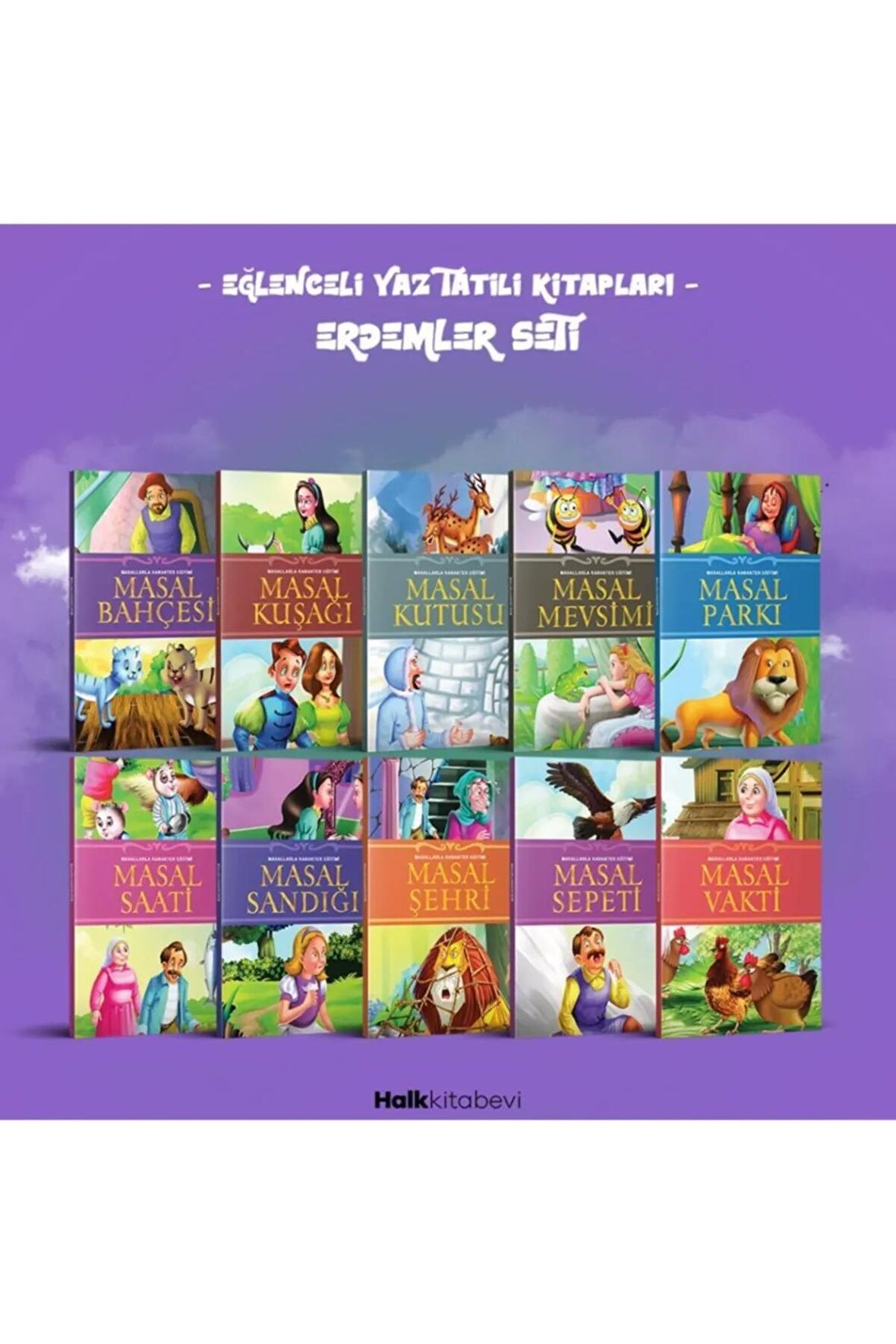 Eğlenceli Yaz Tatili Kitapları - Erdemler Seti