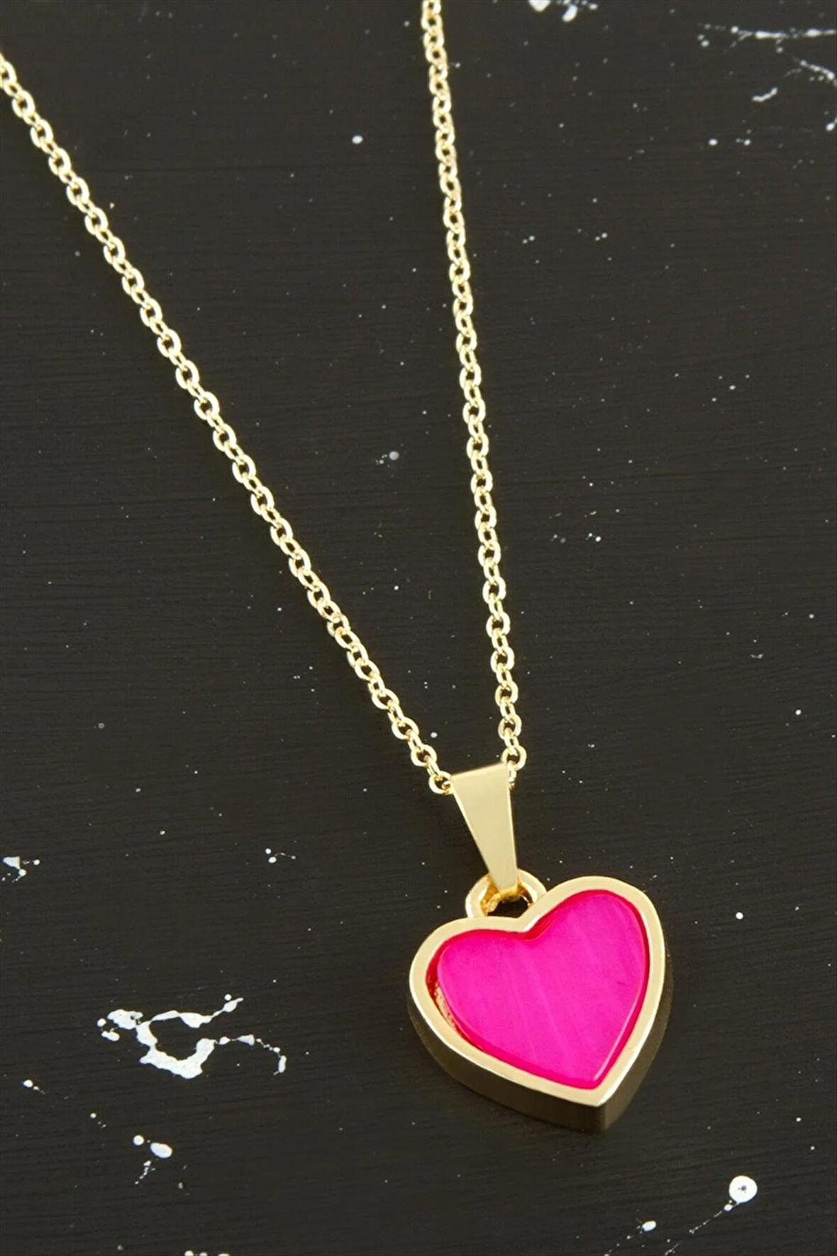 Kalp Polyester Kolye