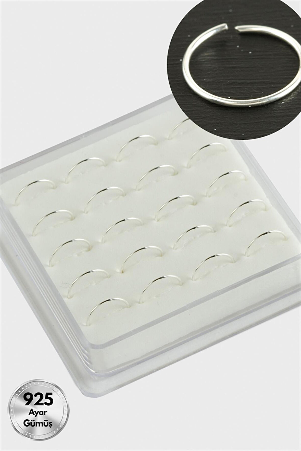 Halka Gümüş Hızma 20 Adet