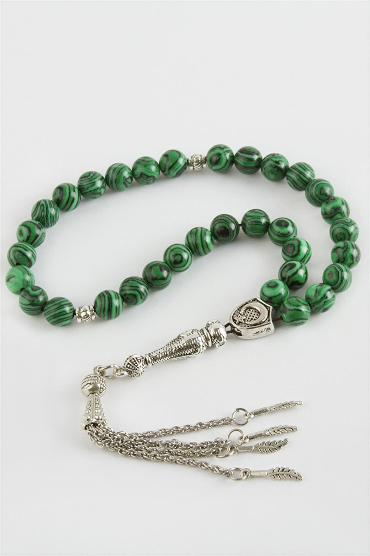 Malahit Doğaltaş Tesbih 8 mm