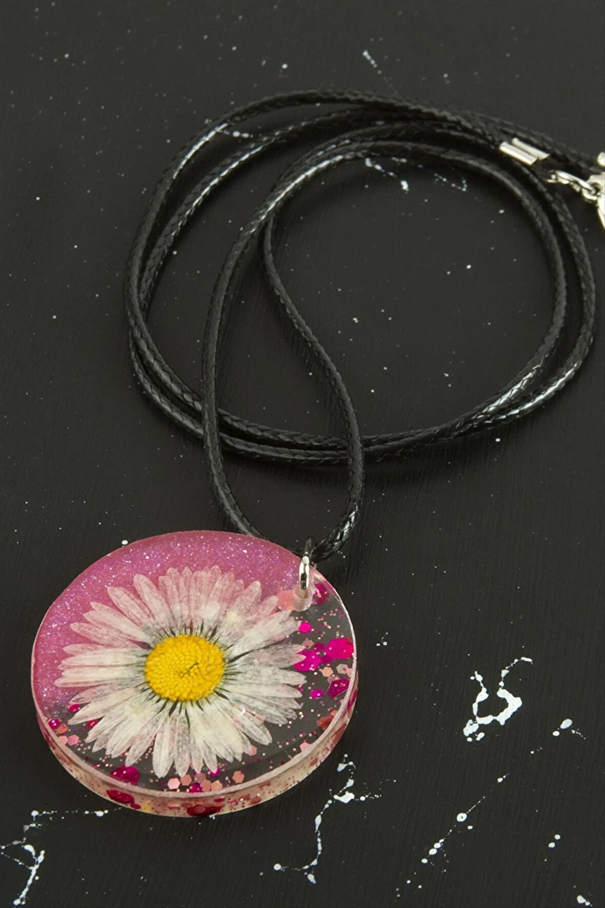 Papatya Epoksi Kolye