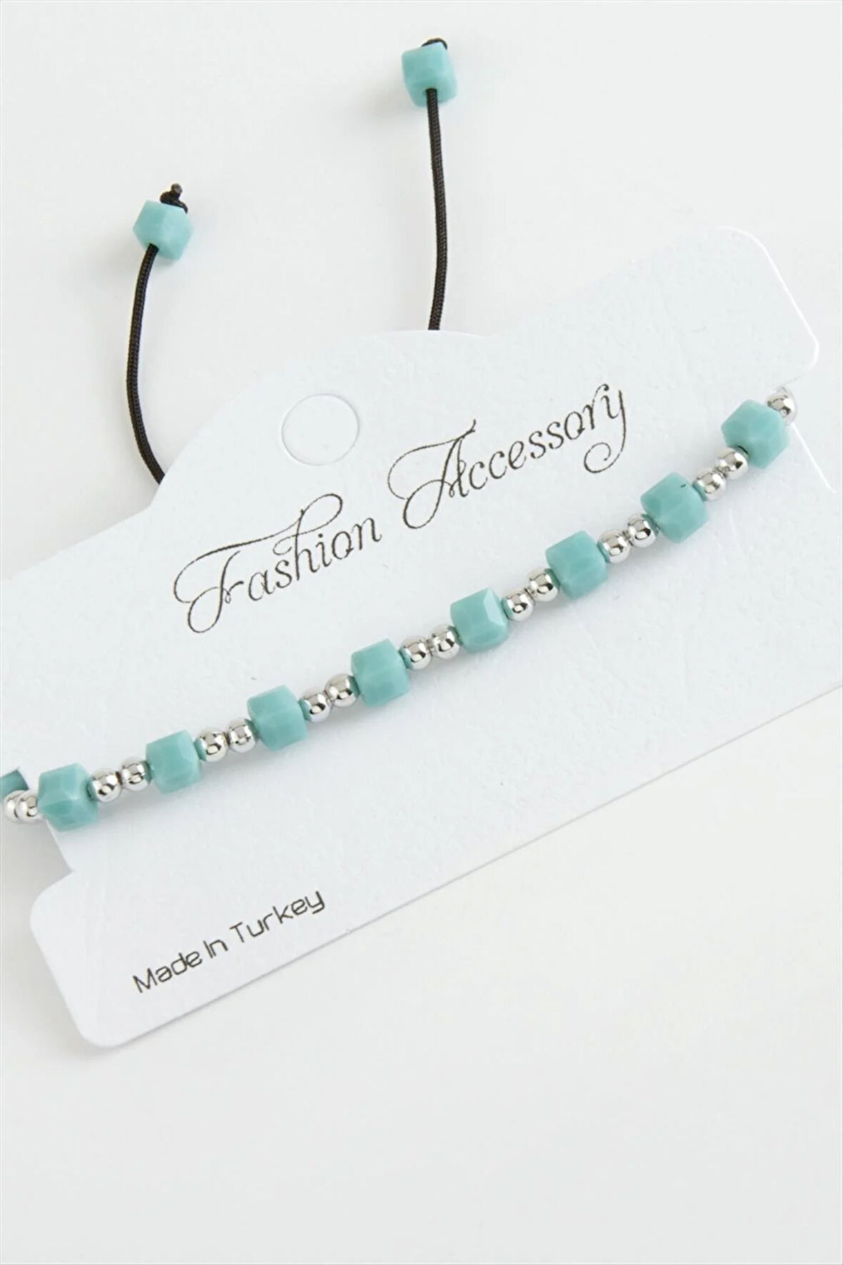 Küp Top Metal Kristal Bileklik