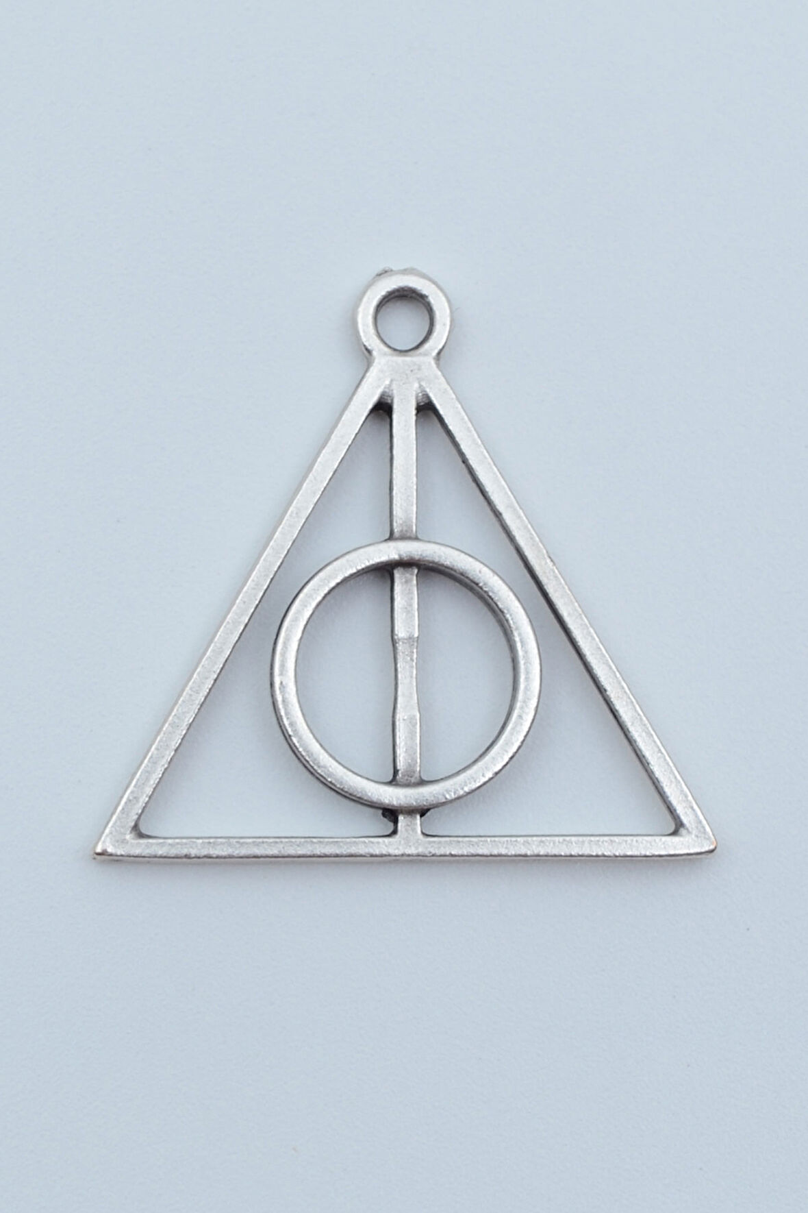 Harry Potter Ölüm Yadigarları Üçgen Gümüş Kaplama Kolye Ucu