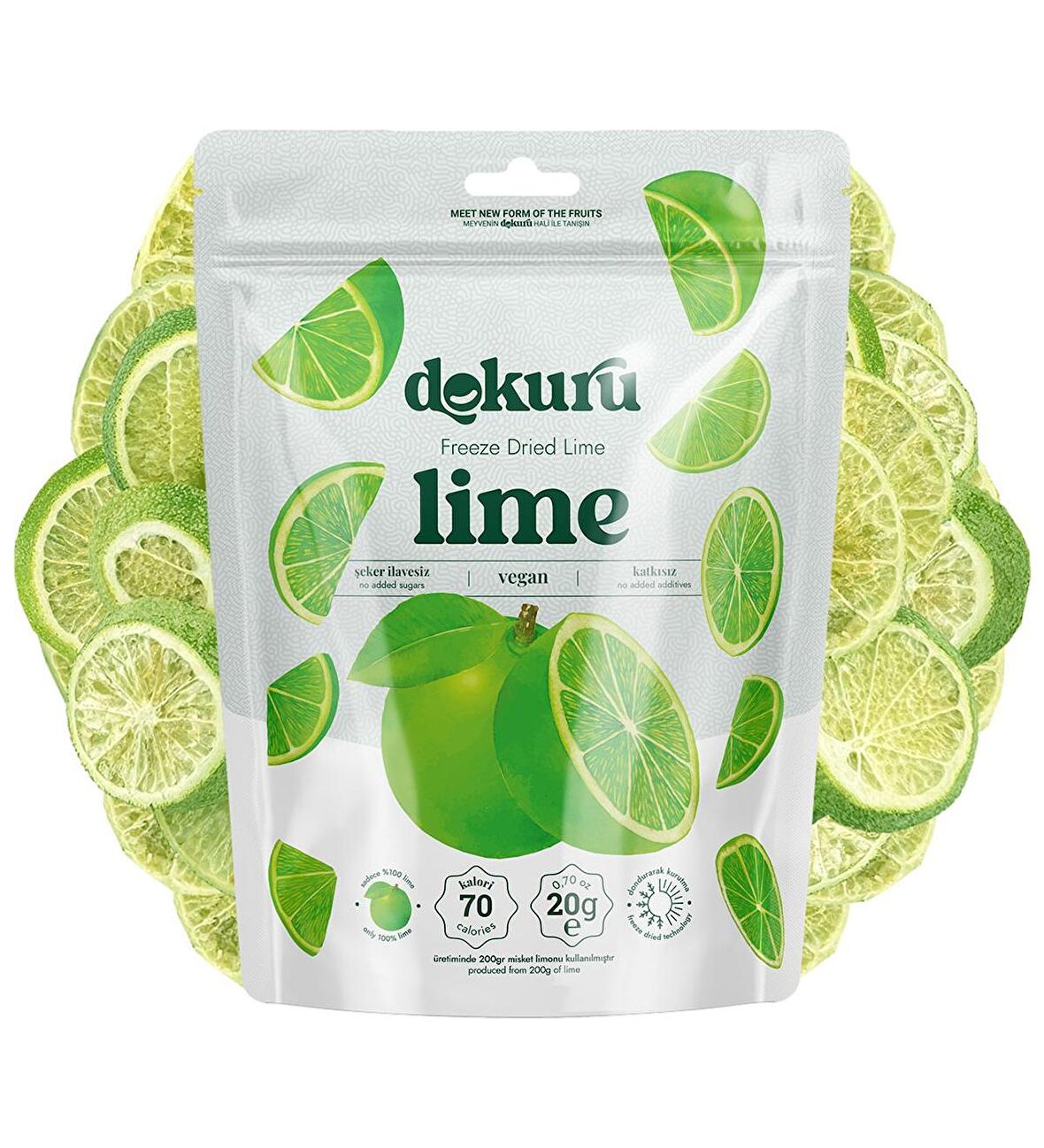 Dokuru Kuru Lime Meyve Cipsi