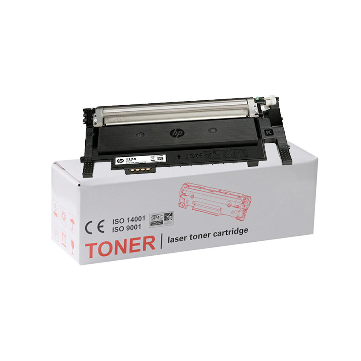 Hp 4ZB94A Uyumlu Siyah Muadil Toner Chipsiz