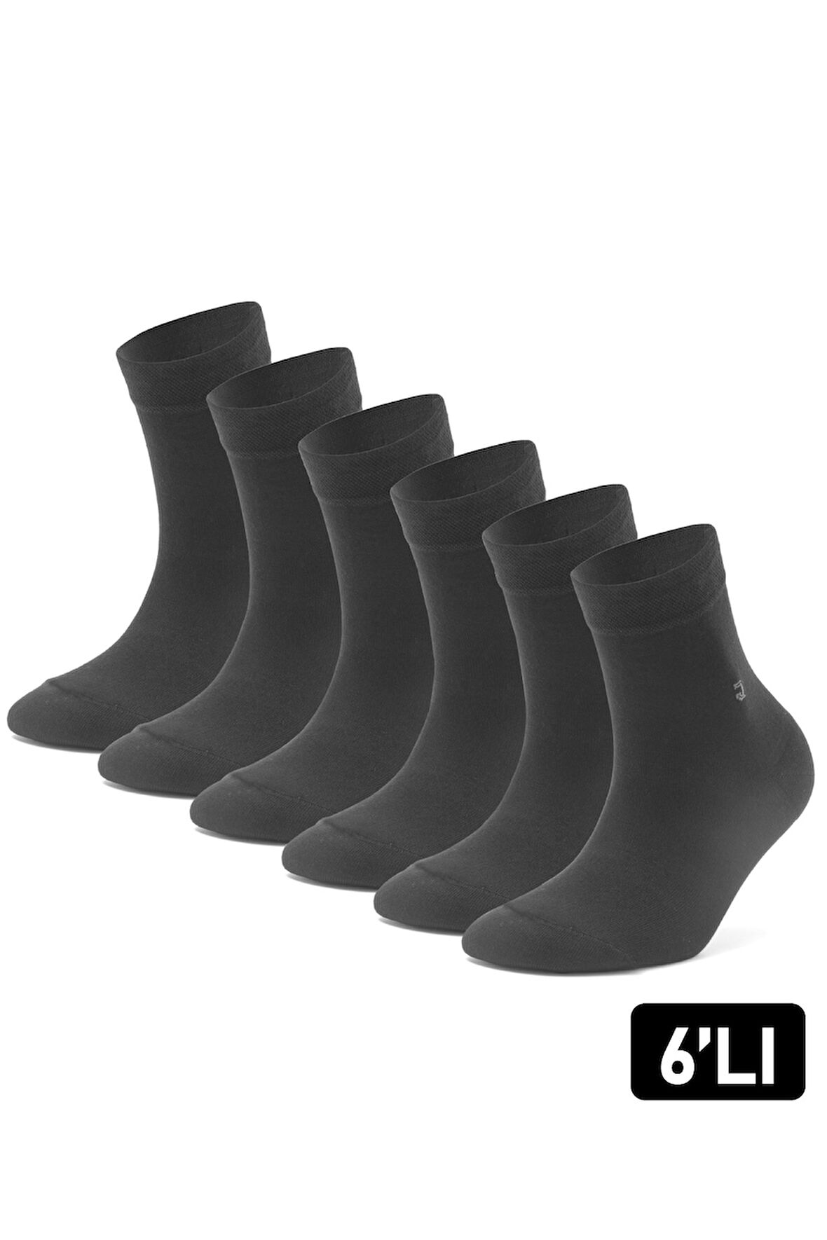 Just Inner Erkek Çorap 6'lı Yarım Konç (Bambu)