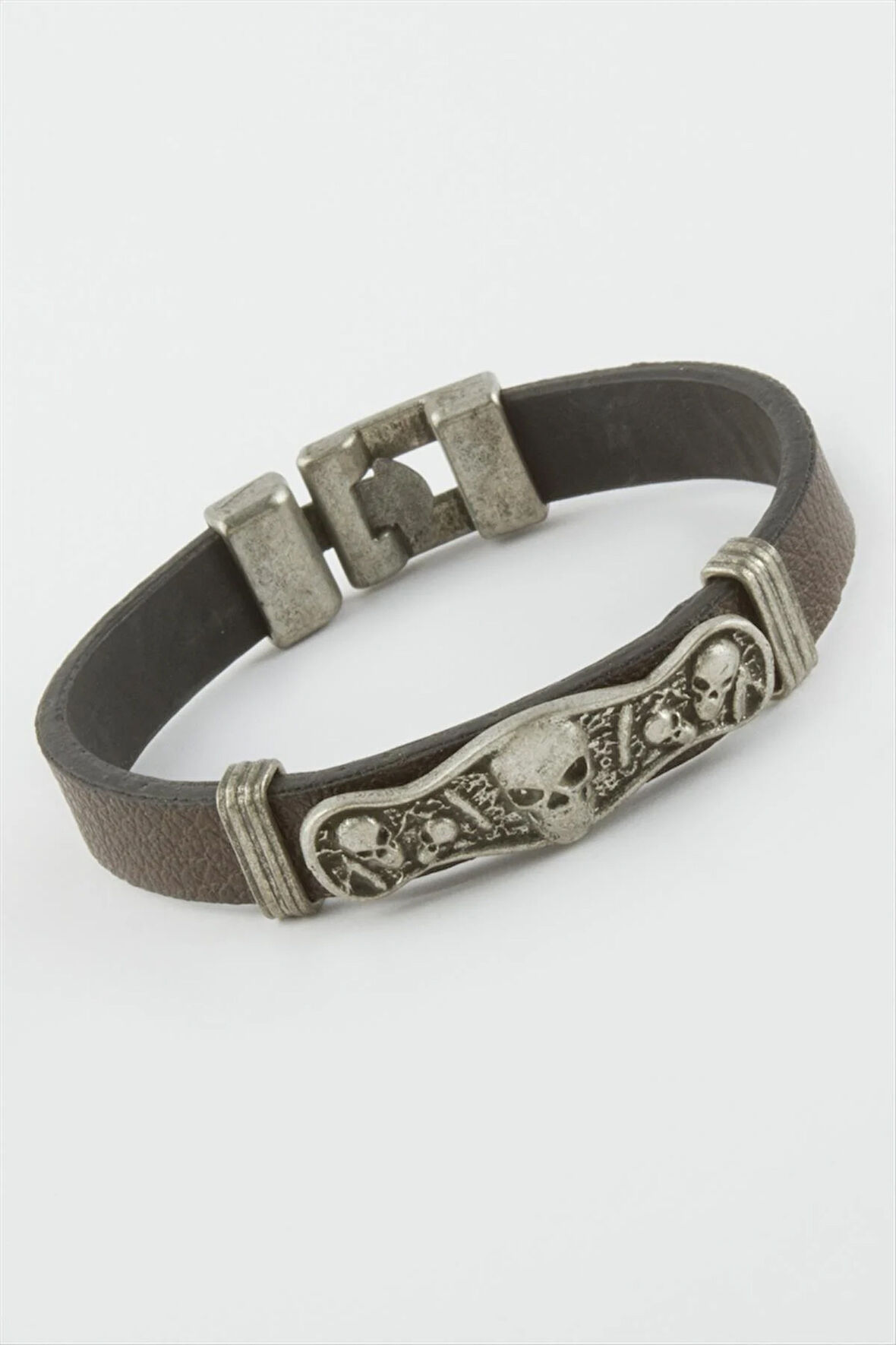 Kuru Kafa Suni Deri Bileklik