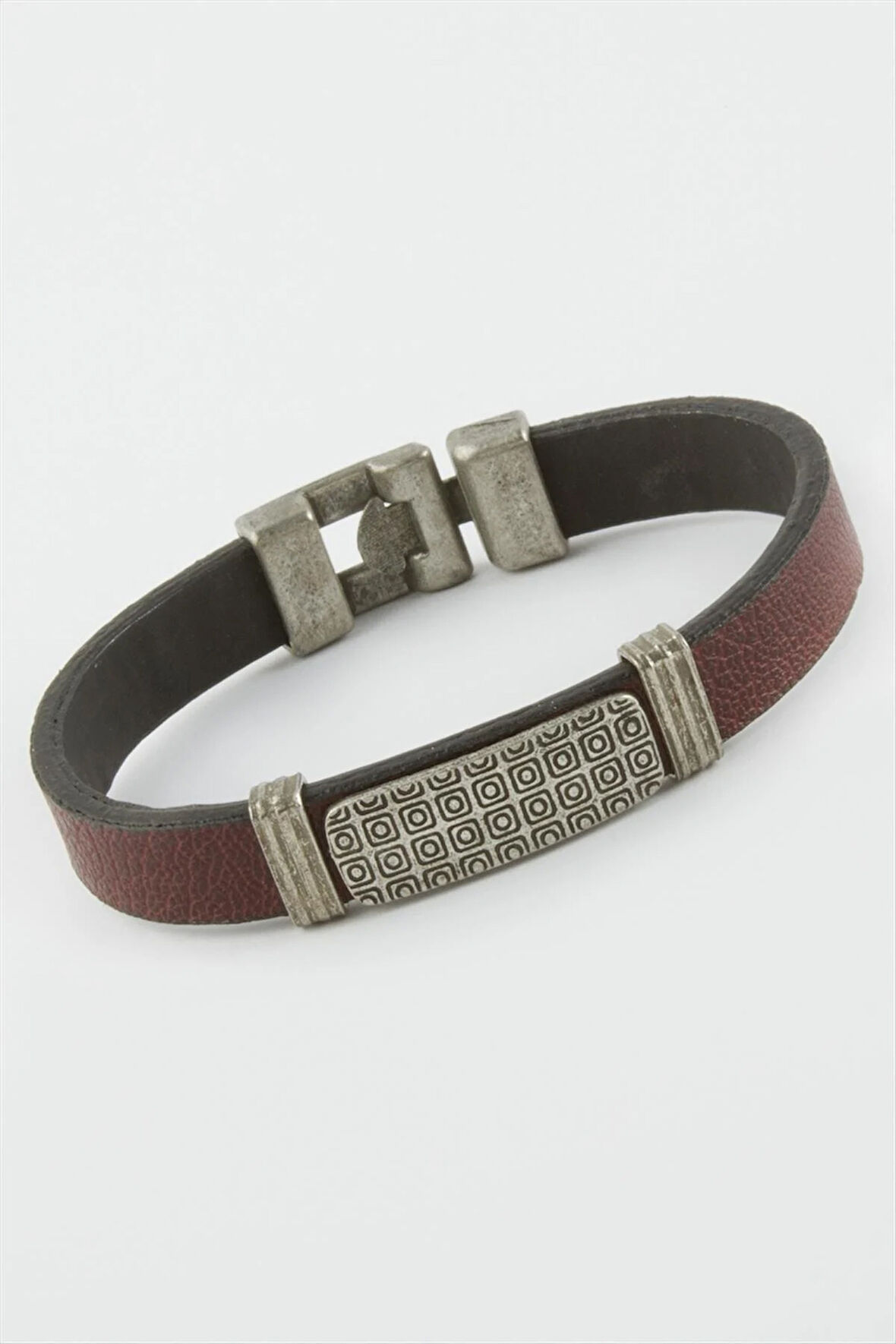 Kare Suni Deri Bileklik