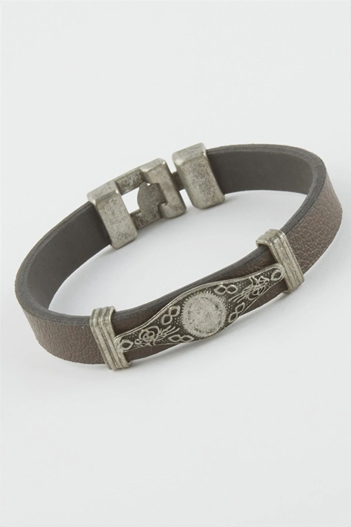 Tuğra Suni Deri Bileklik