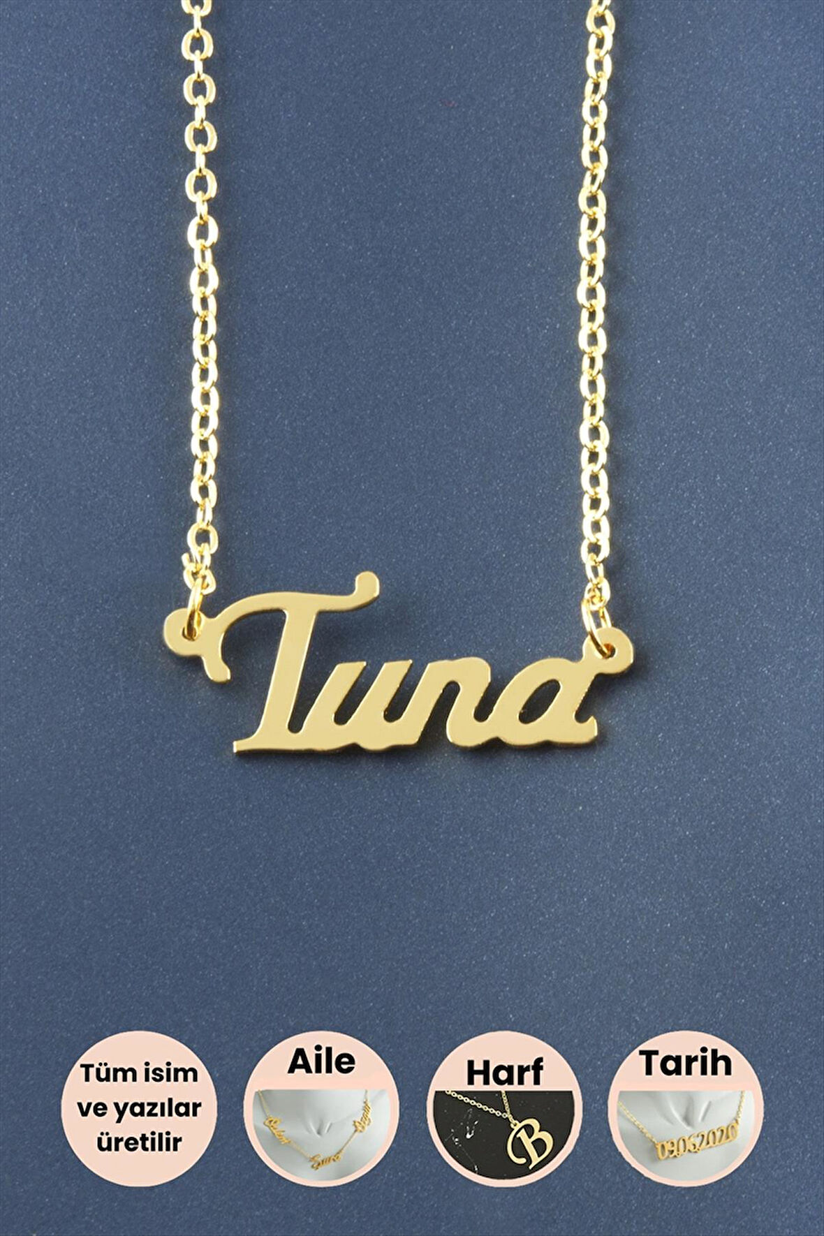 Tuna İsimli Kolye