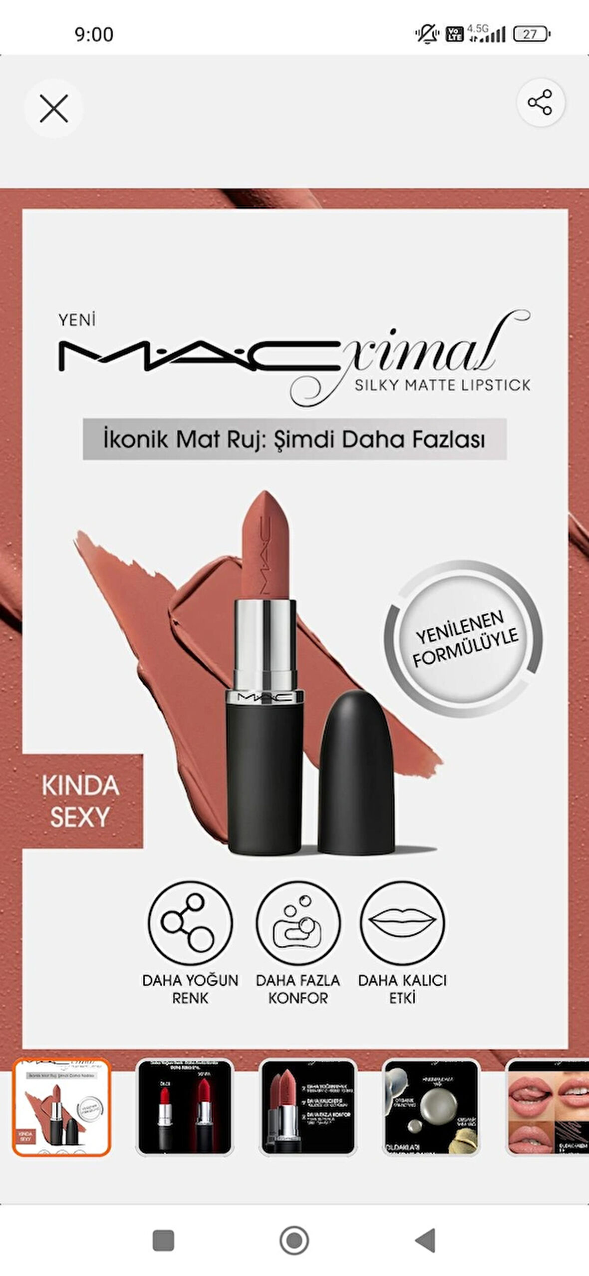 Mac nemlendirme etkili kinda sexy 