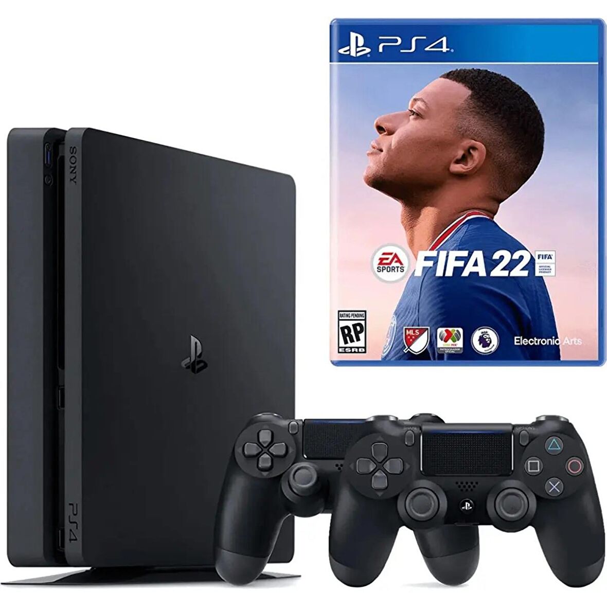 Sony Playstation 4 Slim + 2.Dualshock + Ps4 Fifa 22