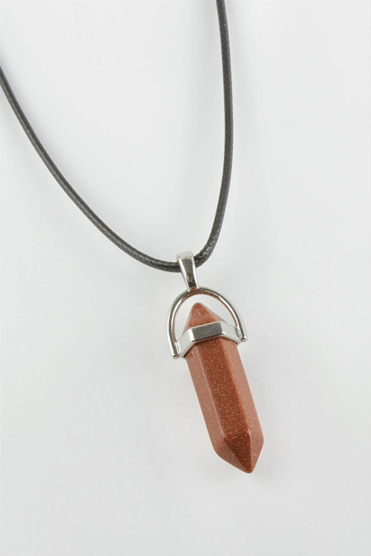 Kahverengi Yıldız Point Kolye