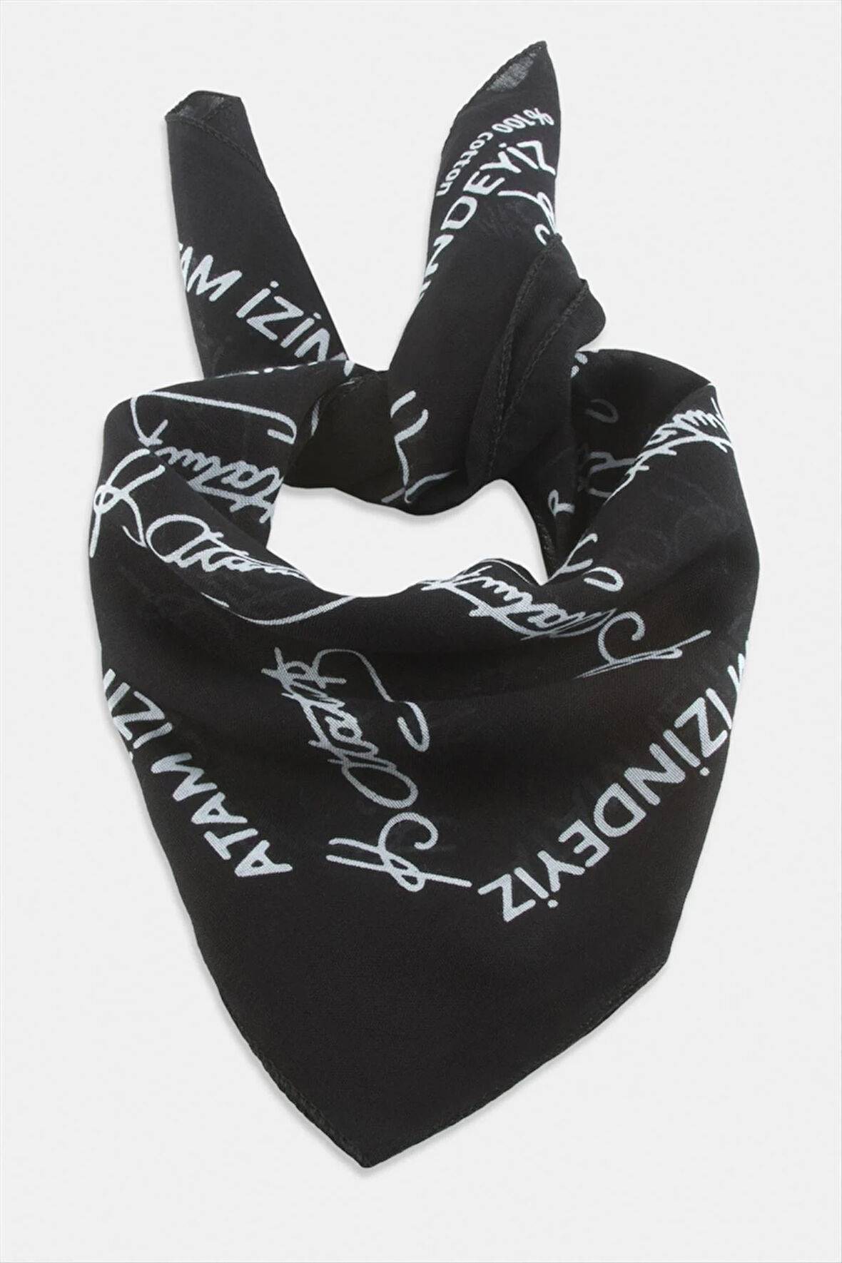 Atatürk Desenli Bandana 50*50
