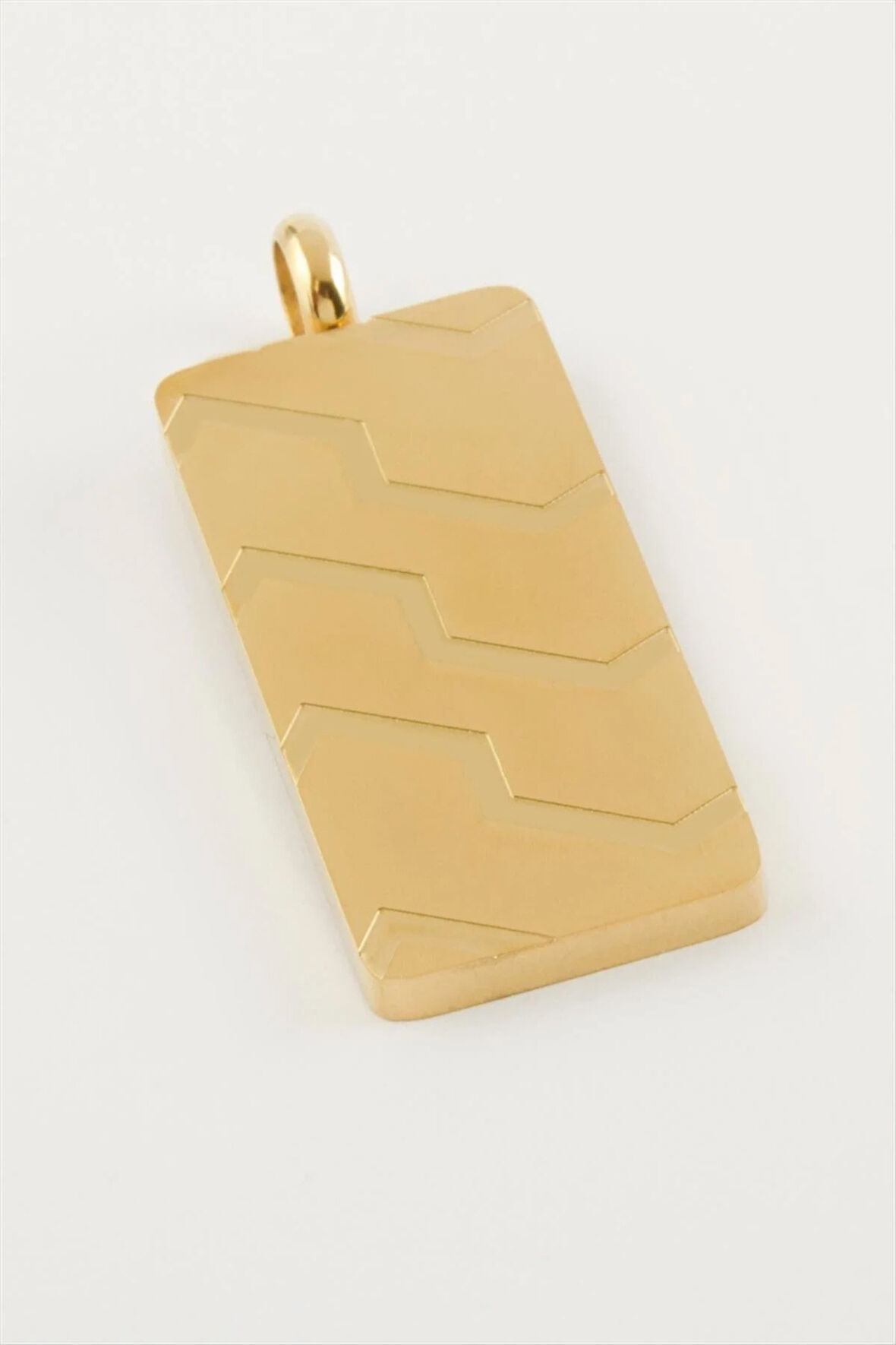 Dikdörtgen İsim Yazılabilir Çelik Kolye Ucu 2,5*3,5 cm