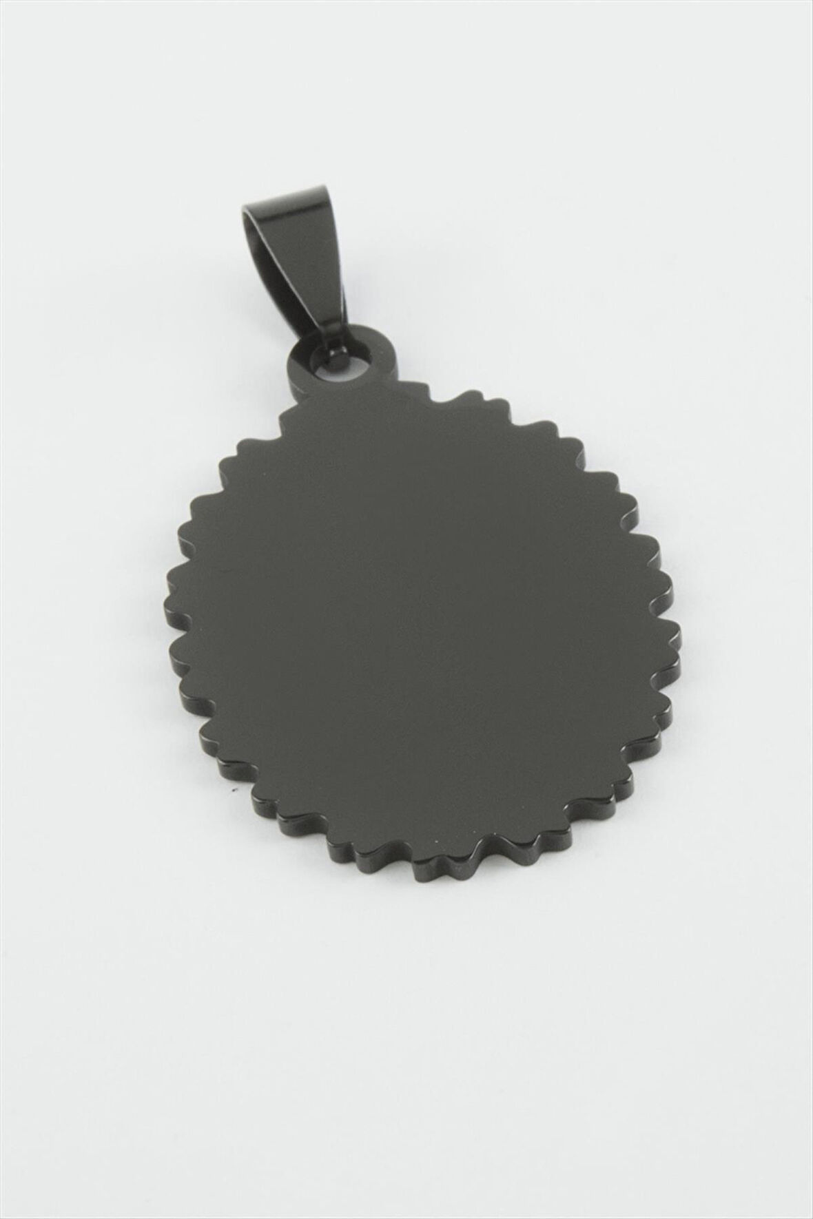 Oval İsim Yazılabilir Çelik Kolye Ucu 2,5*4 cm