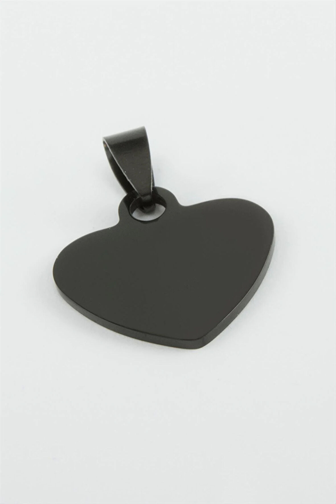 Kalp İsim Yazılabilir Çelik Kolye Ucu 2,3 cm