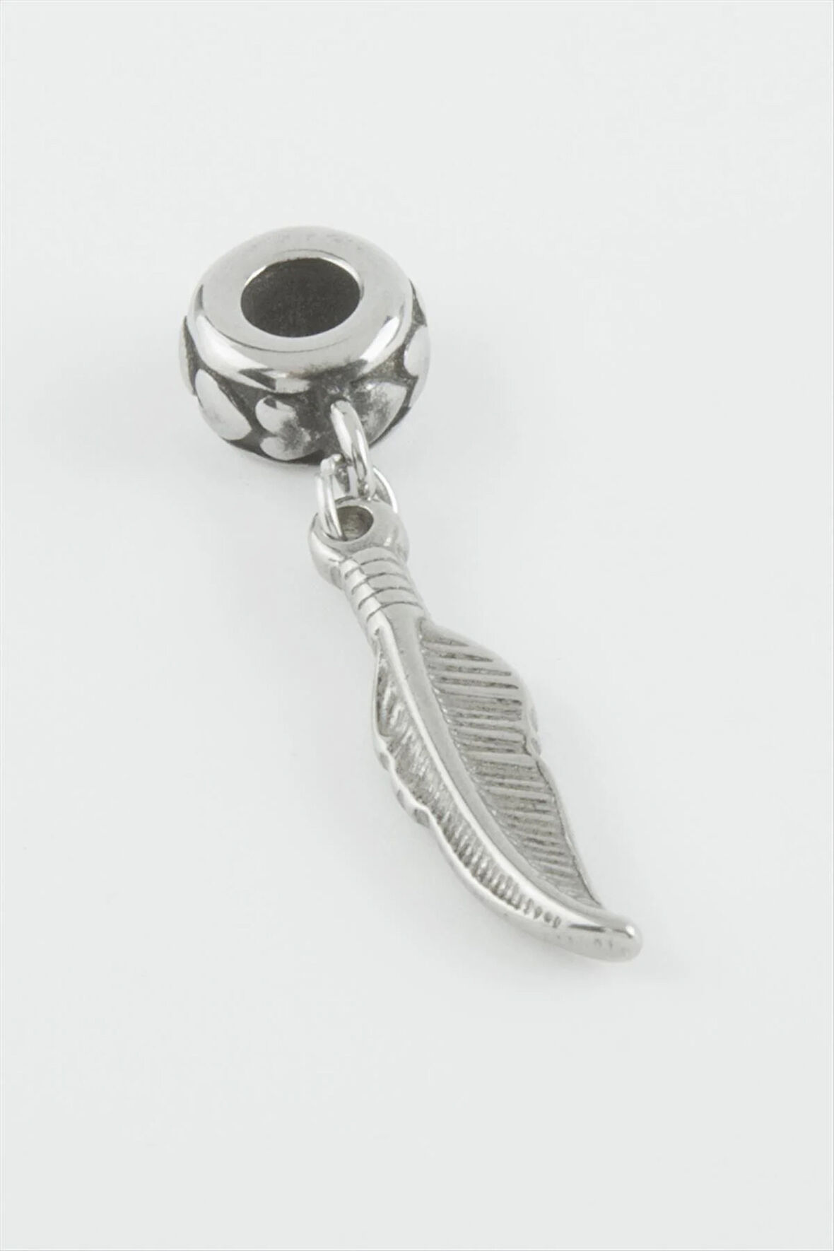 Yaprak Çelik Kolye Ucu 3,5 cm