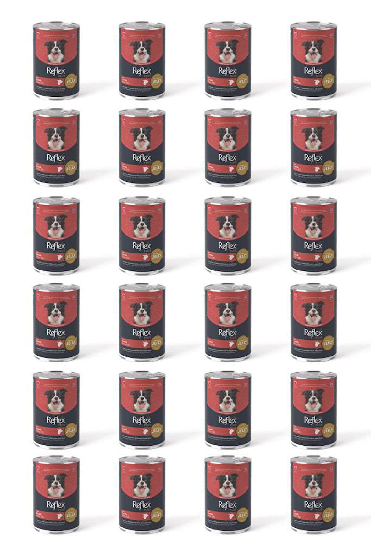 Reflex Plus Jöle İçinde Et Parçacıklı Kuzu Etli Yetişkin Köpek Maması 400 Gr*24 Adet