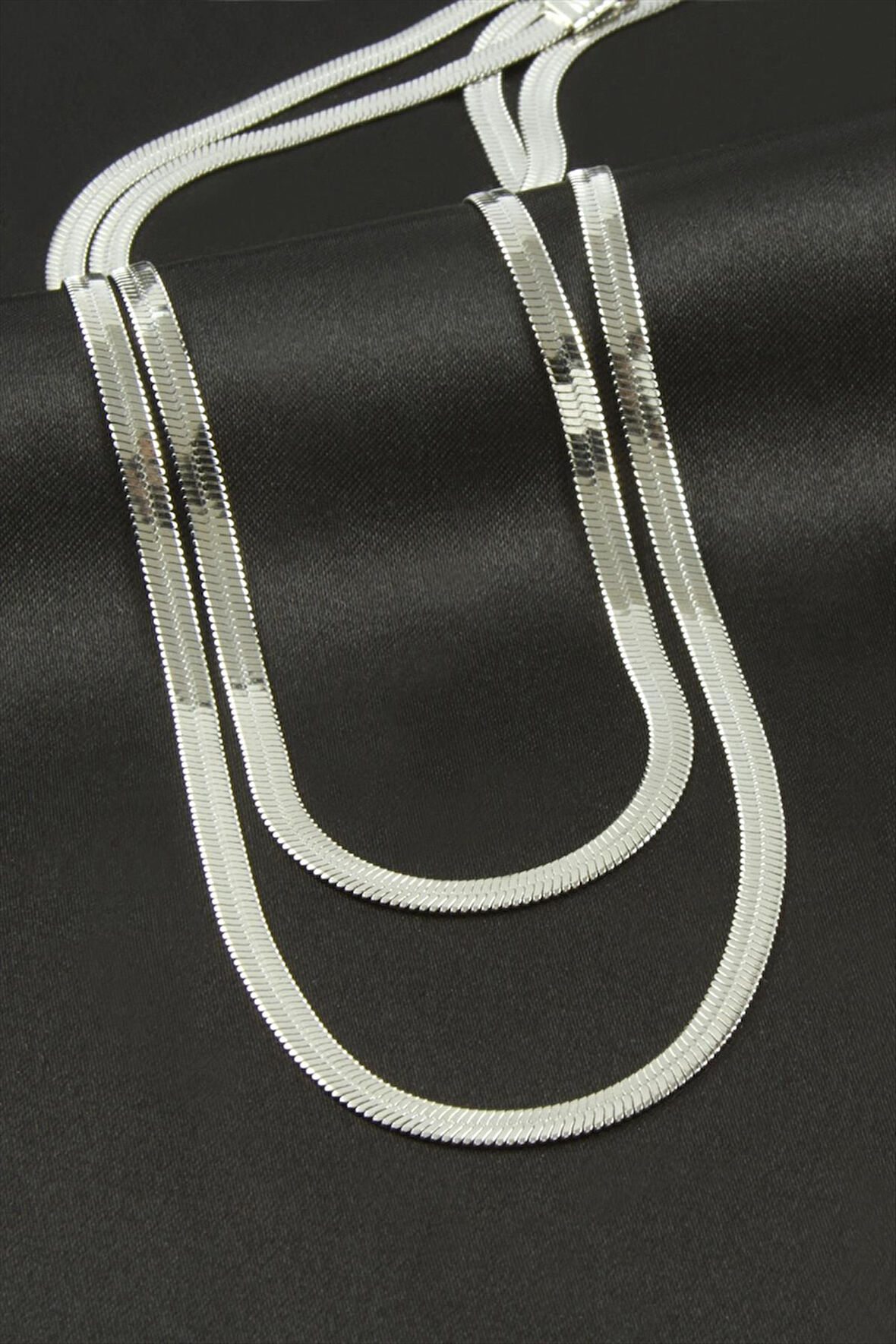 İtalyan Zincirli İkili Çelik Kolye