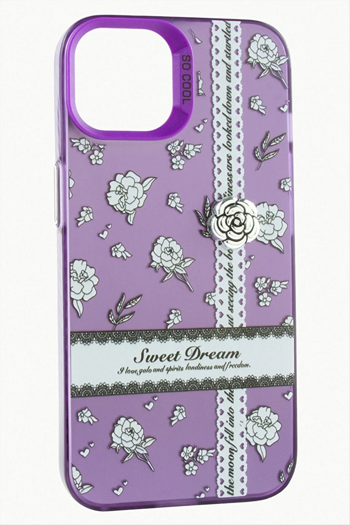 iPhone 12 / 12 Pro Gül Lüx Sweet Silikon Kılıf