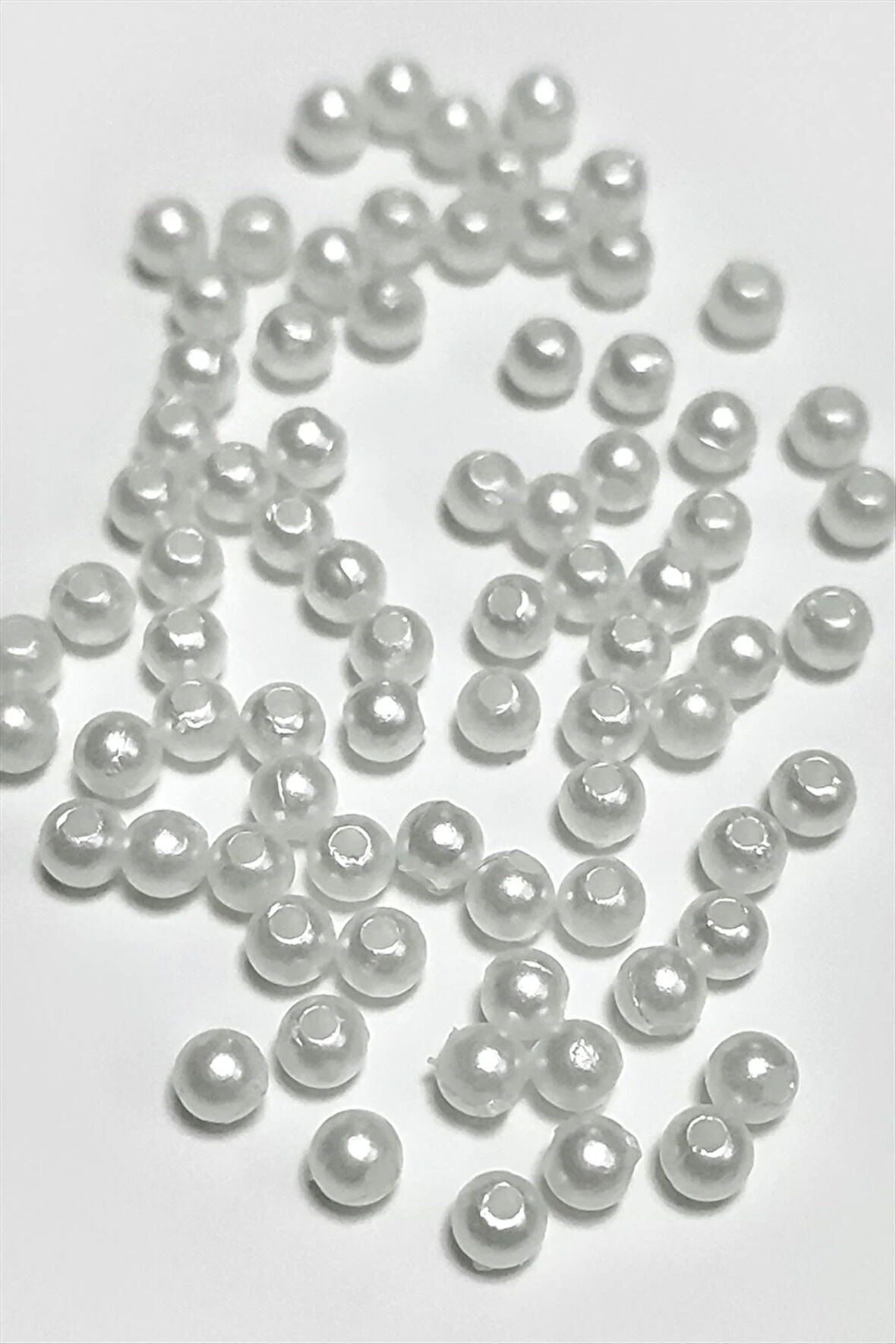 4 mm Delikli İnci Boncuk 500 Gram