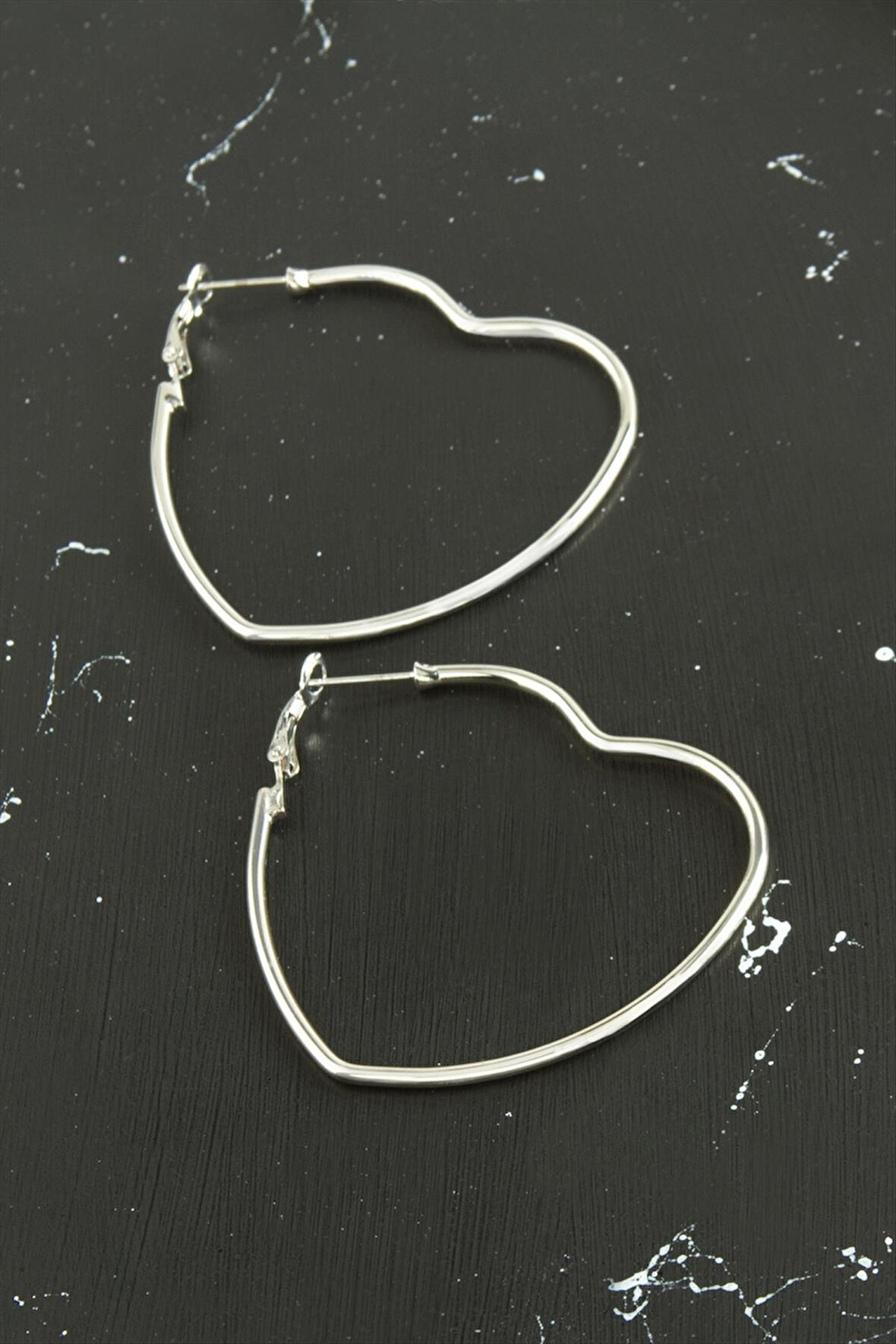 Kalp Trend Küpe 4,5 cm