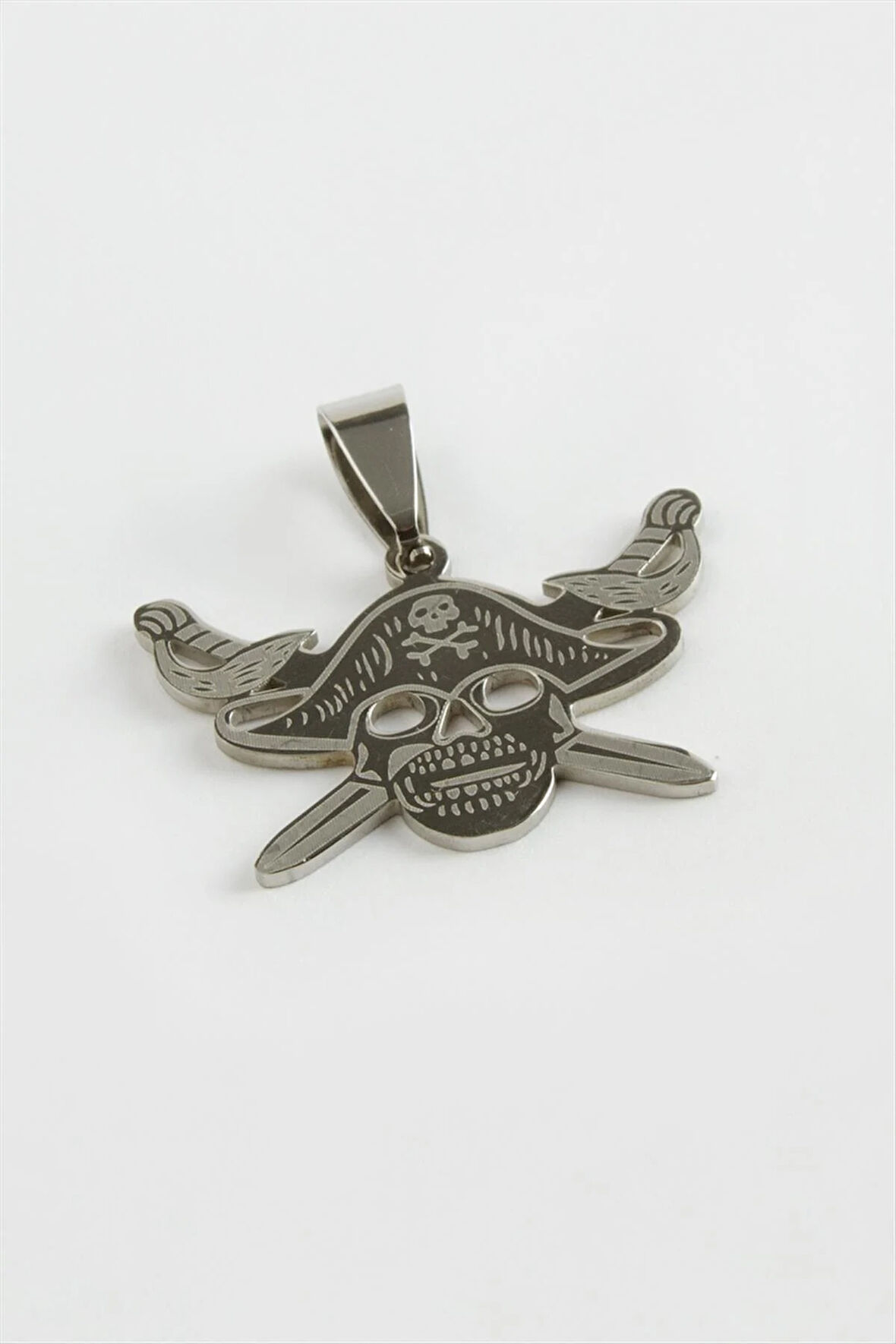 Kılıç Kuru Kafa Çelik Kolye Ucu 3 cm