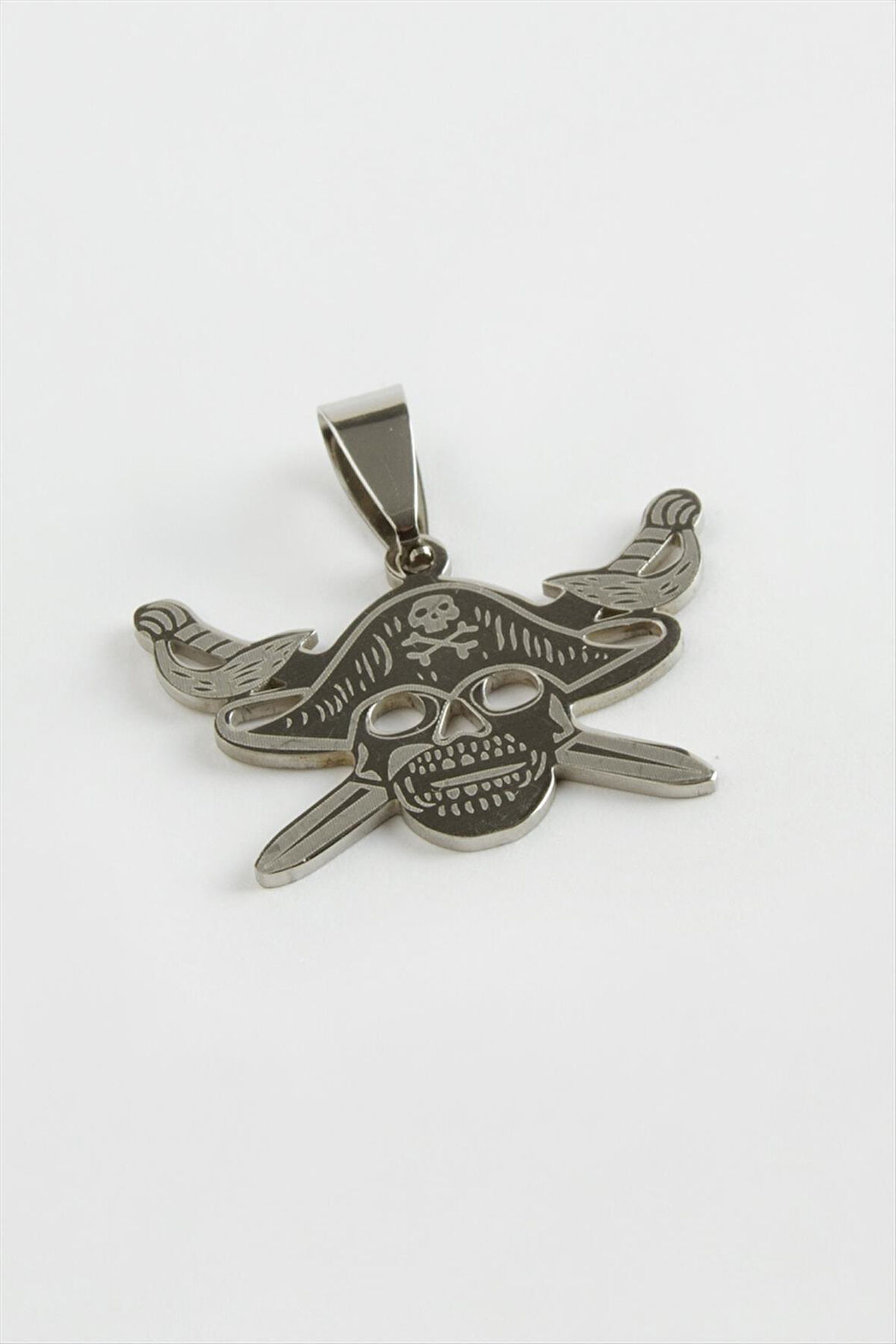 Kılıç Kuru Kafa Çelik Kolye Ucu 3 cm