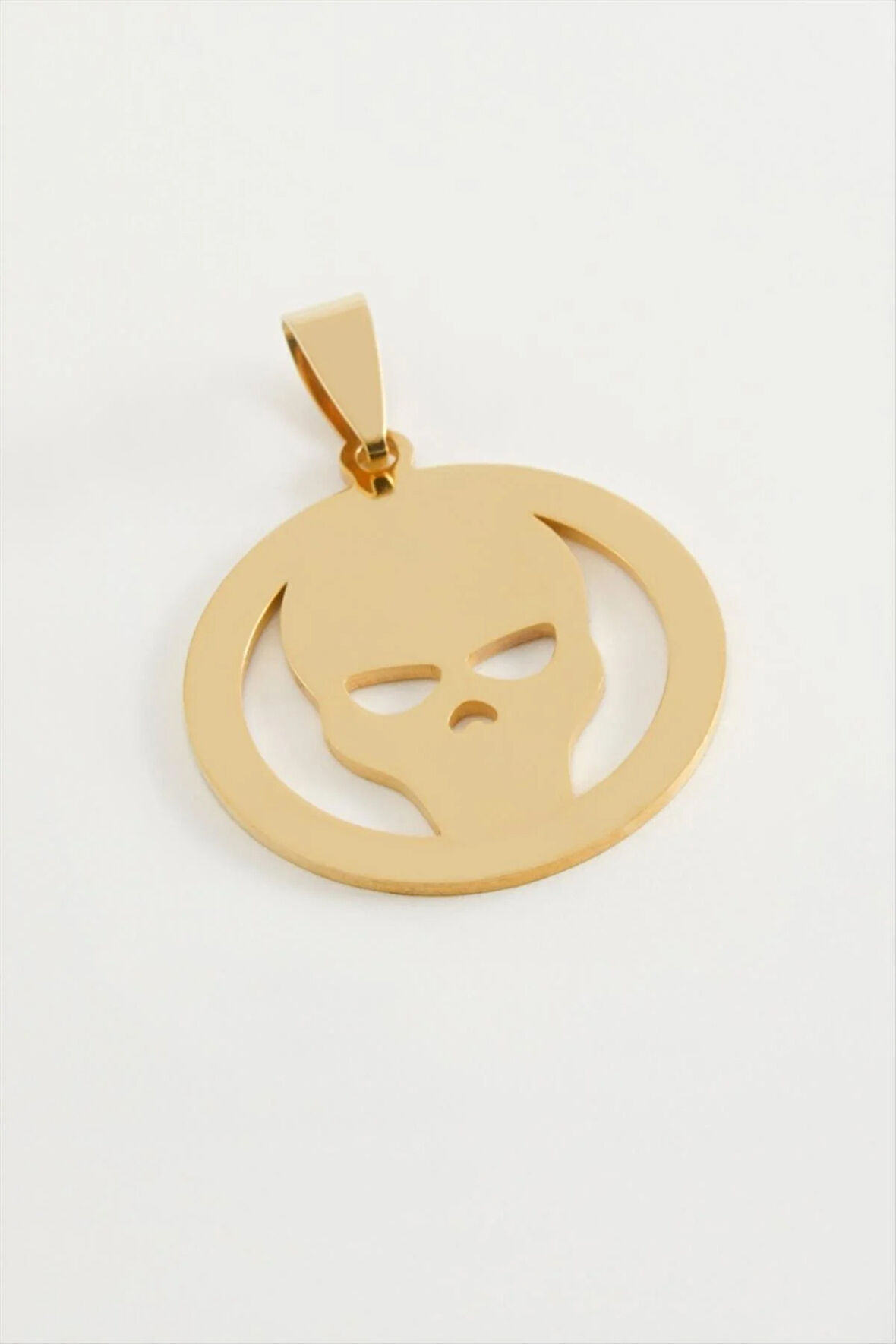 Kuru Kafa Çelik Kolye Ucu 2,5 cm