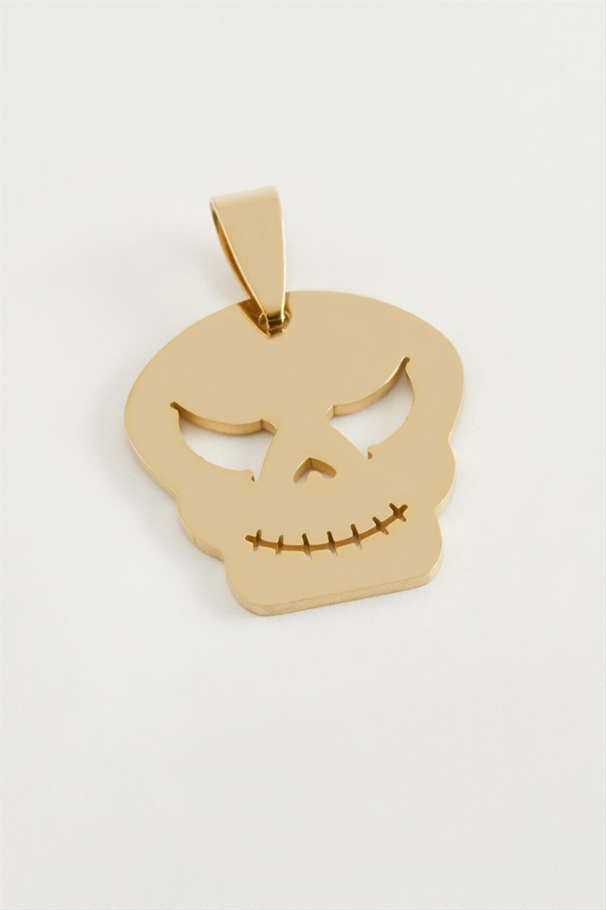 Kuru Kafa Çelik Kolye Ucu 2,5 cm