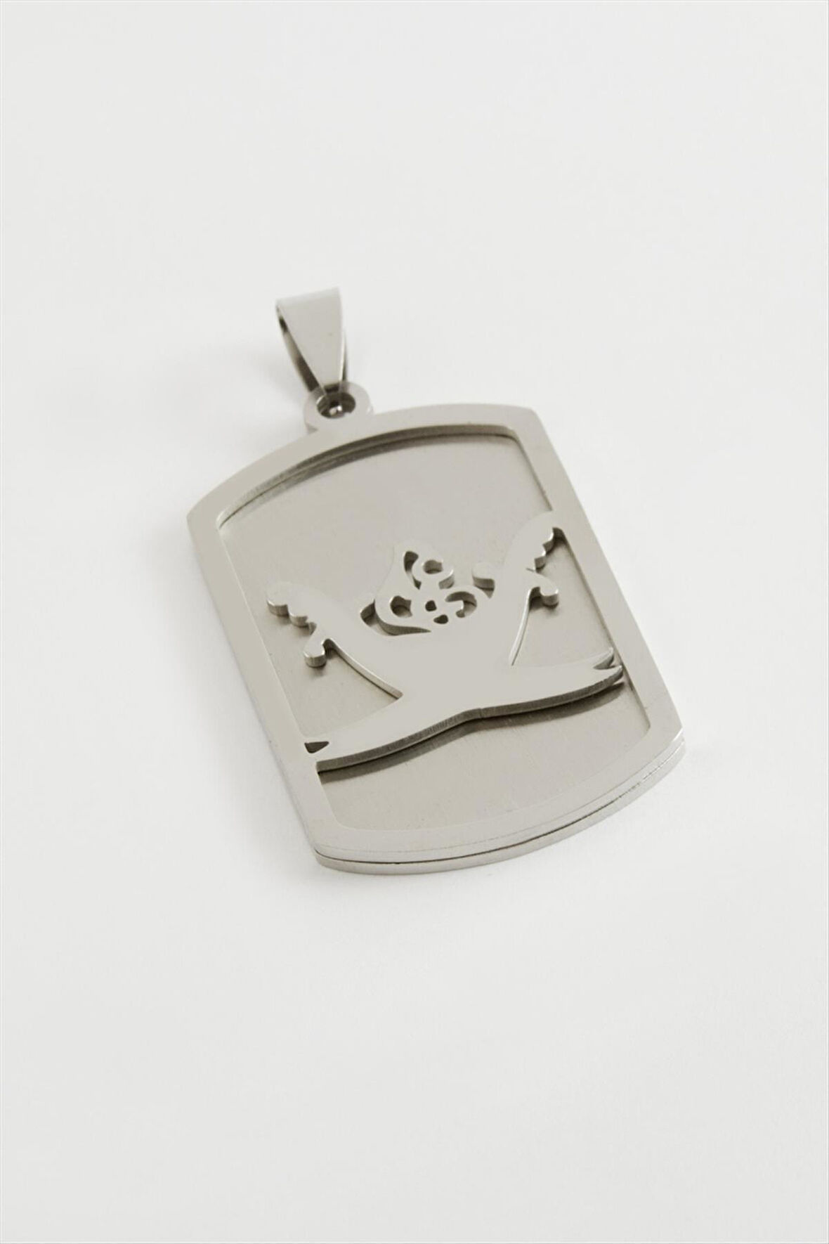 Kuluç Tuğra Çelik Kolye Ucu 2,5*4 cm