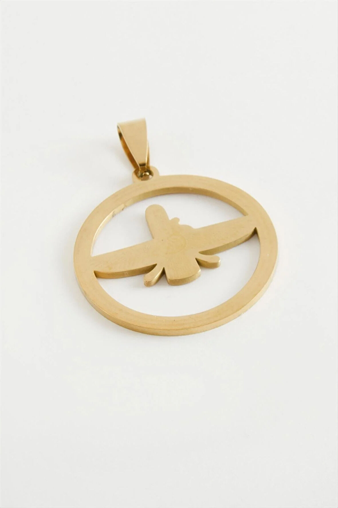 Anka Kuşu Çelik Kolye Ucu 3 cm