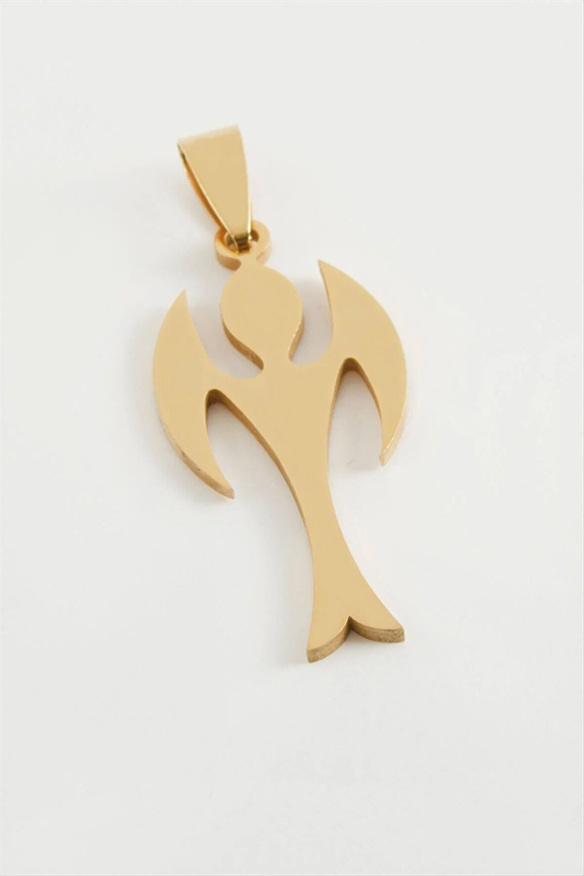 Melek Çelik Kolye Ucu 3,5 cm