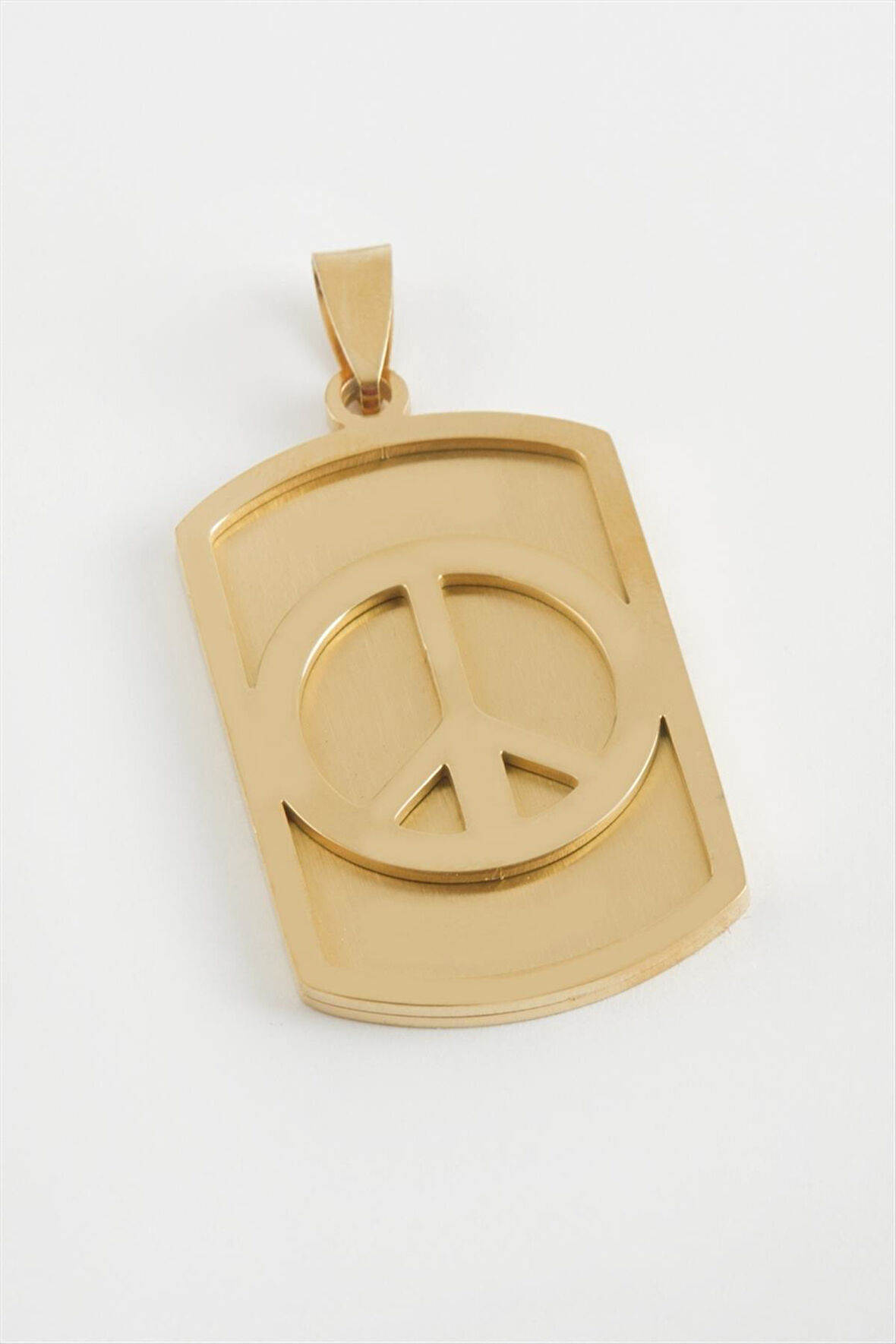 Barış İşareti Çelik Kolye Ucu 2,5*4 cm