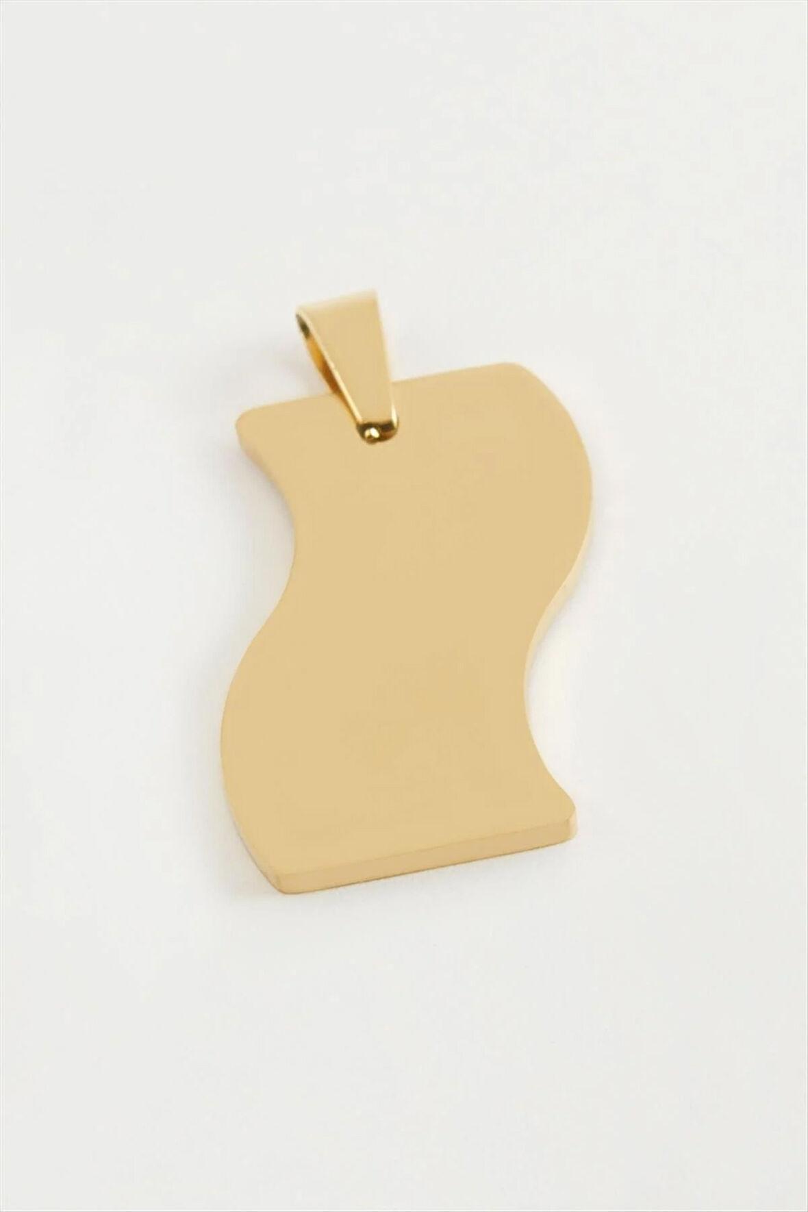 Bayrak İsim Yazılabilir Çelik Kolye Ucu 3 cm