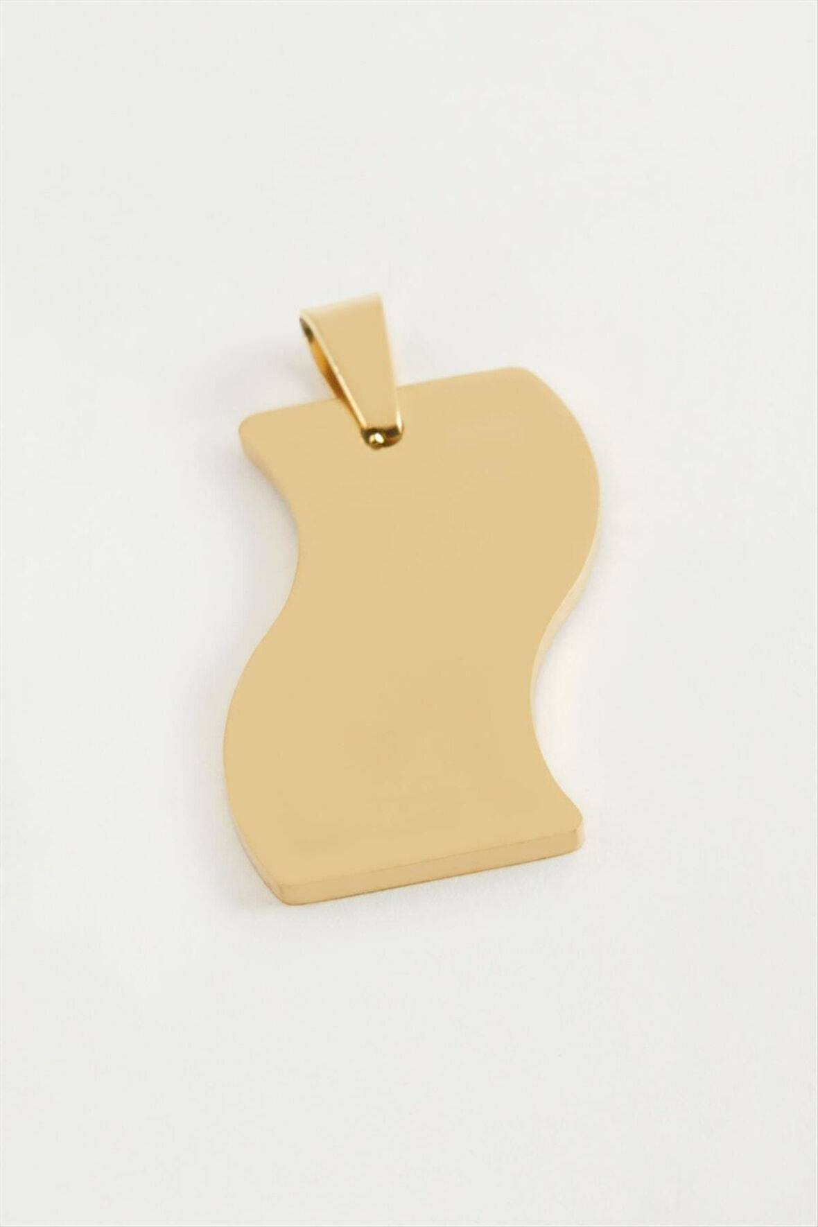 Bayrak İsim Yazılabilir Çelik Kolye Ucu 3 cm