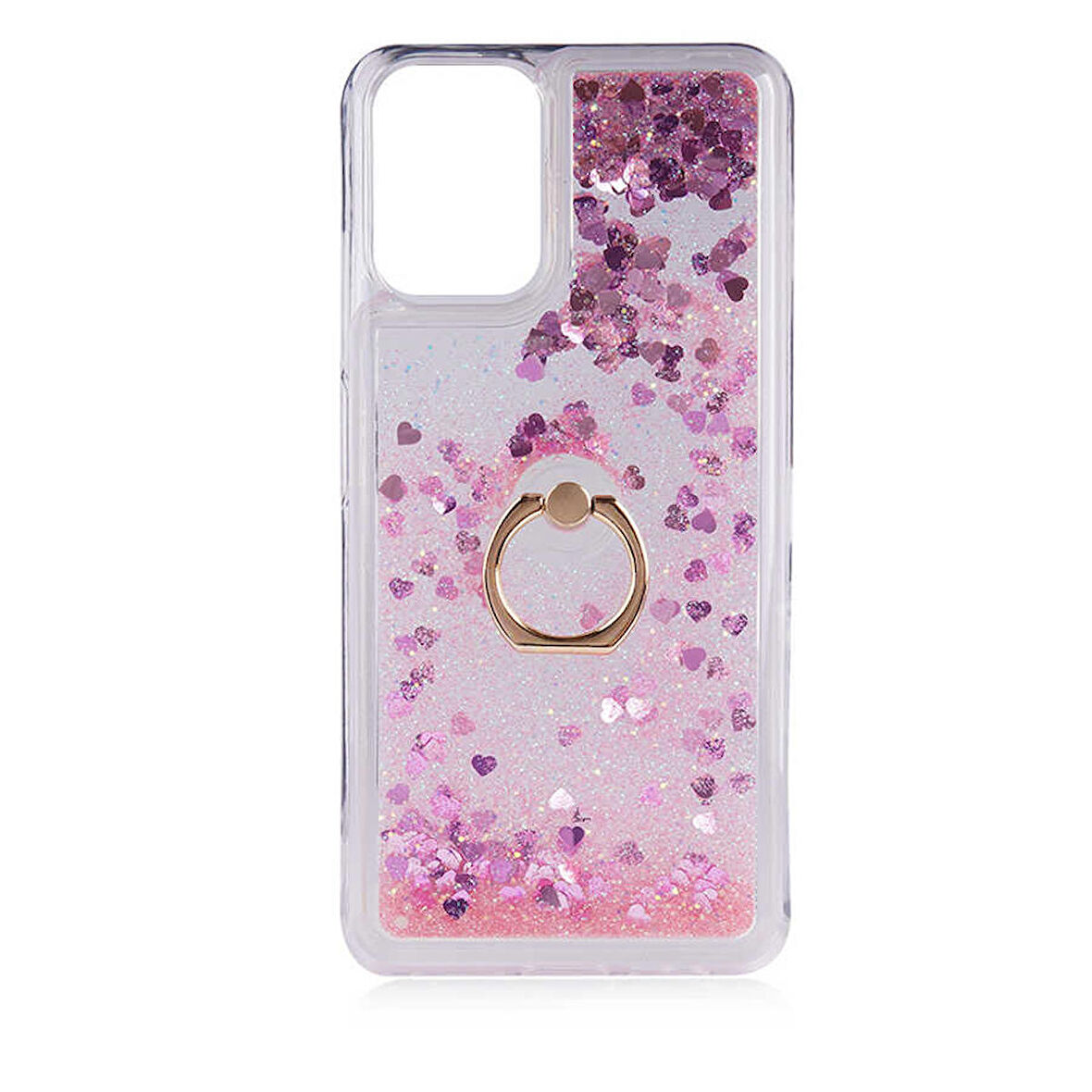 Gpack Xiaomi Redmi Note 10S Kılıf Milce Sulu Yüzüklü Silikon Arka Kapak