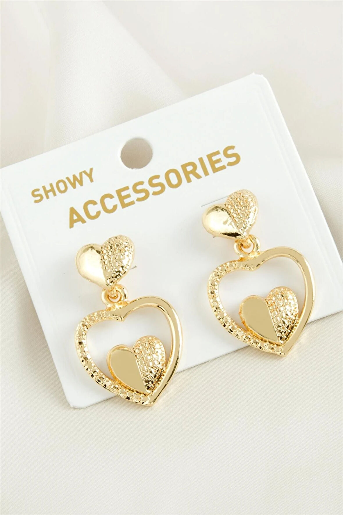 Yarım Halka Trend Metal Küpe