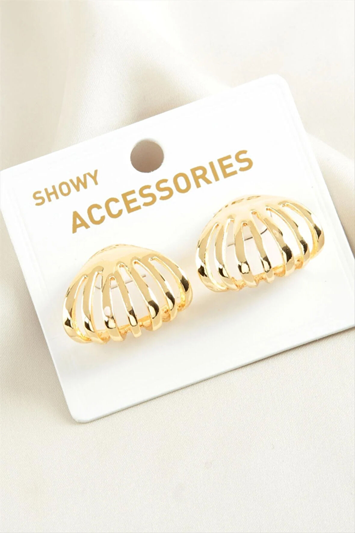 Yelpaze Trend Metal Küpe