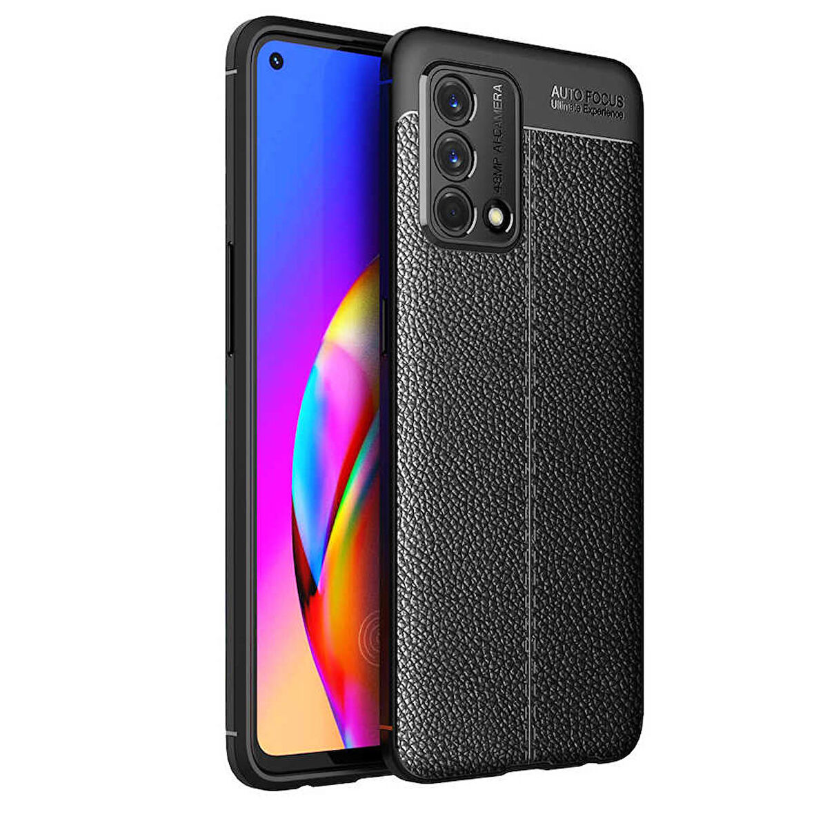 Gpack Oppo A74 4G Kılıf Niss Silikon Deri Görünümlü