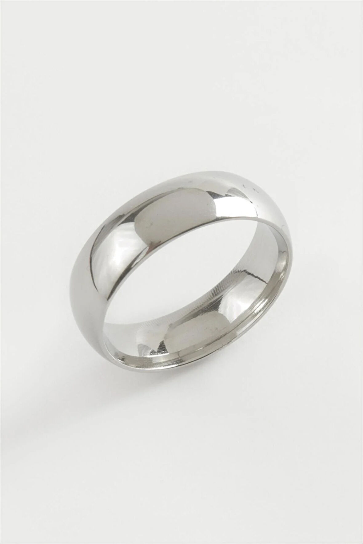 Alyans Lüks Çelik Yüzük 6 mm