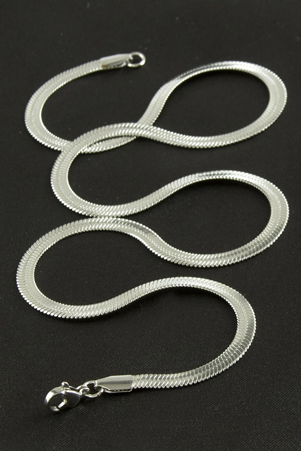 İtalyan Zincir Çelik Kolye 45 cm