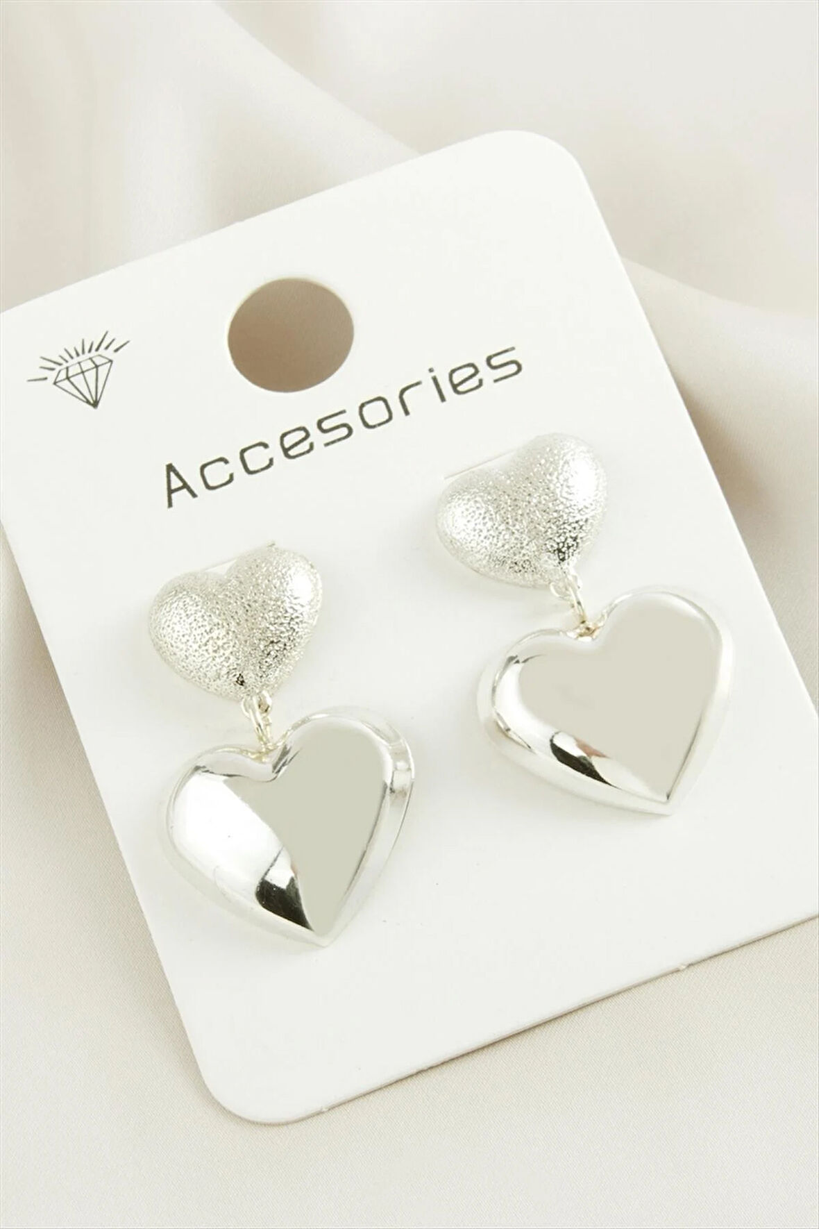 Kalp Trend Metal Küpe