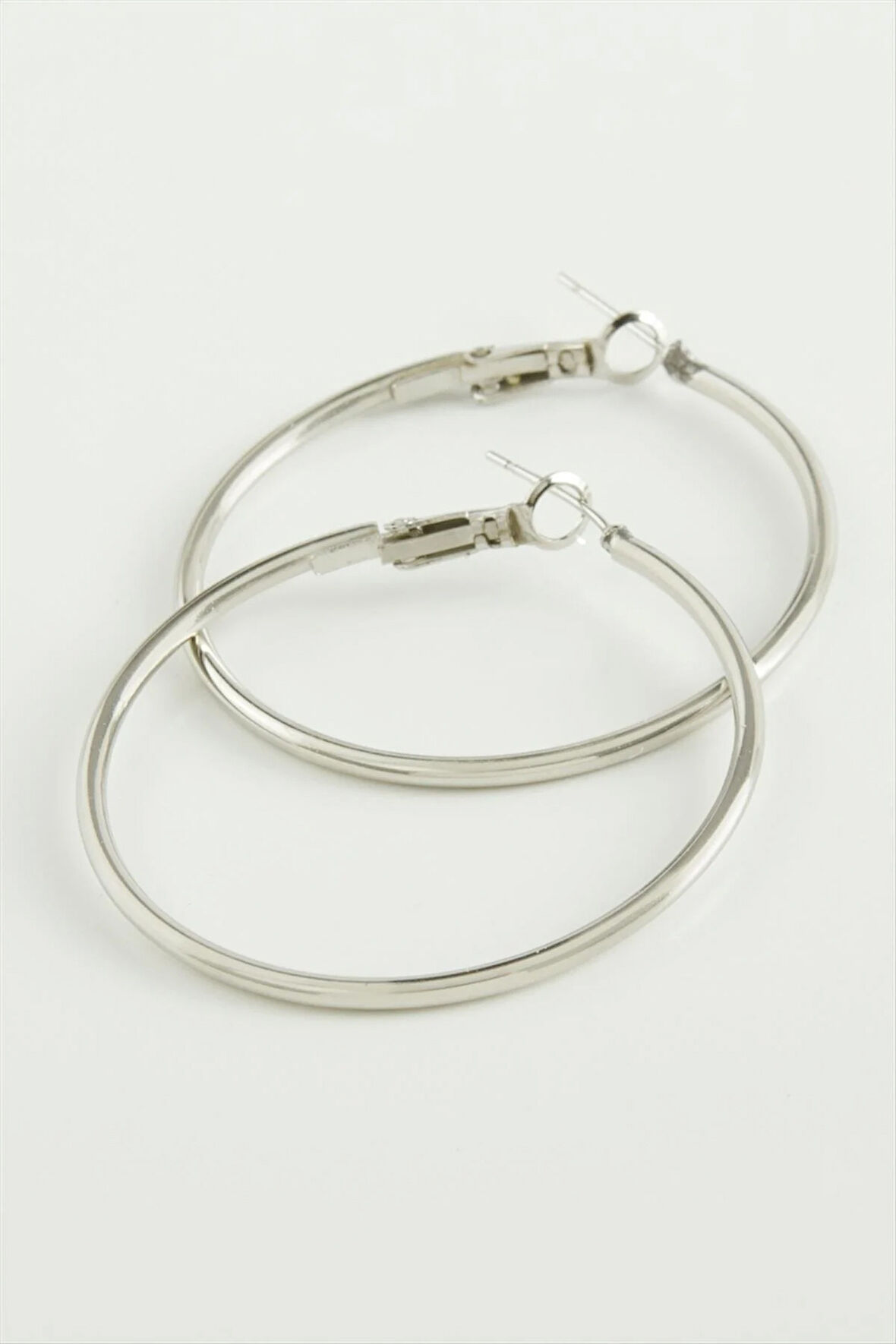 Metal Halka Küpe 4 cm