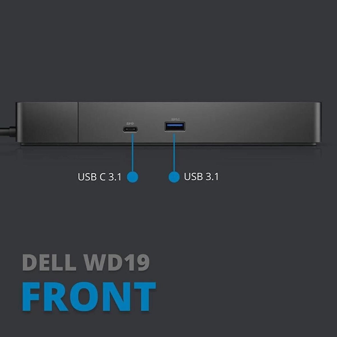 Dell Dock Station K20A 180W MAC Uyumlu Type-C Çevirici Çoklayıcı
